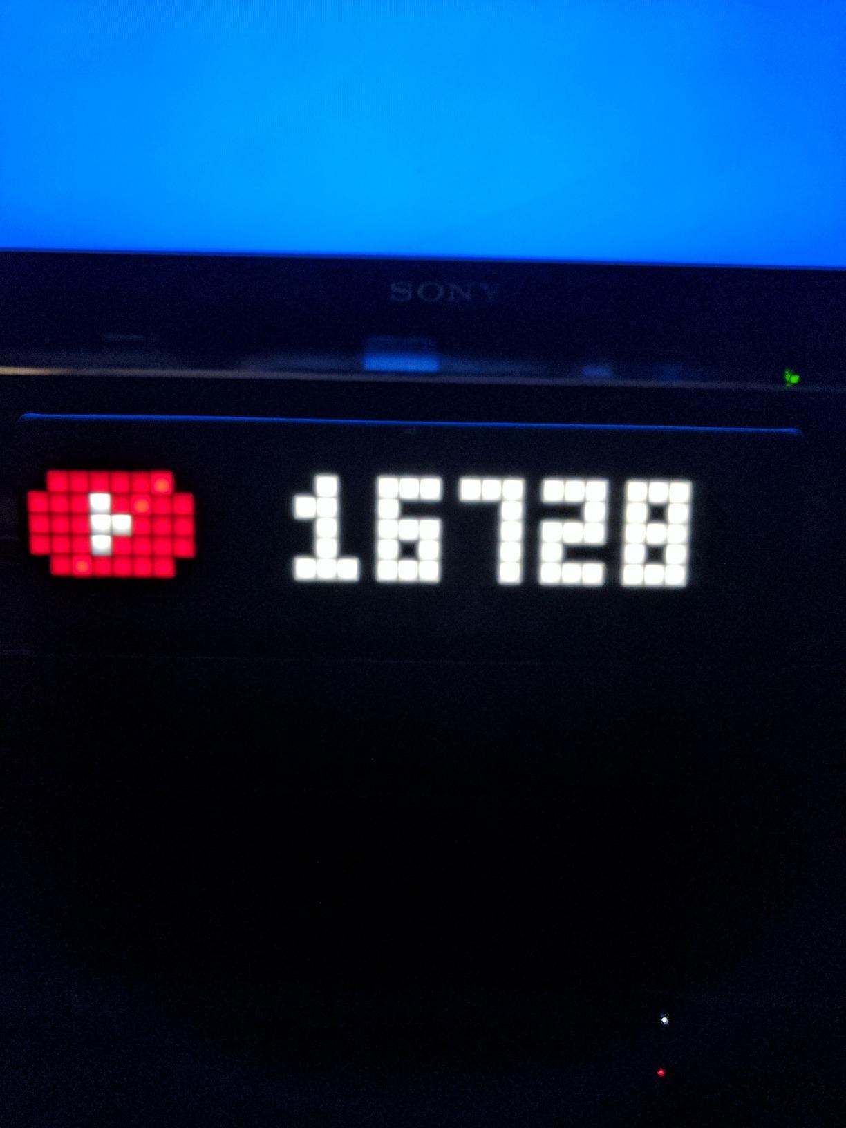 LaMetric TIME Wi-Fi Clock for Smart Home - Social Media Counter - Cinema Lightbox - Digital Alarm Clock with Weather - Retro Pixel Art Bluetooth Speaker with 37x8 LED Display customer photo 2