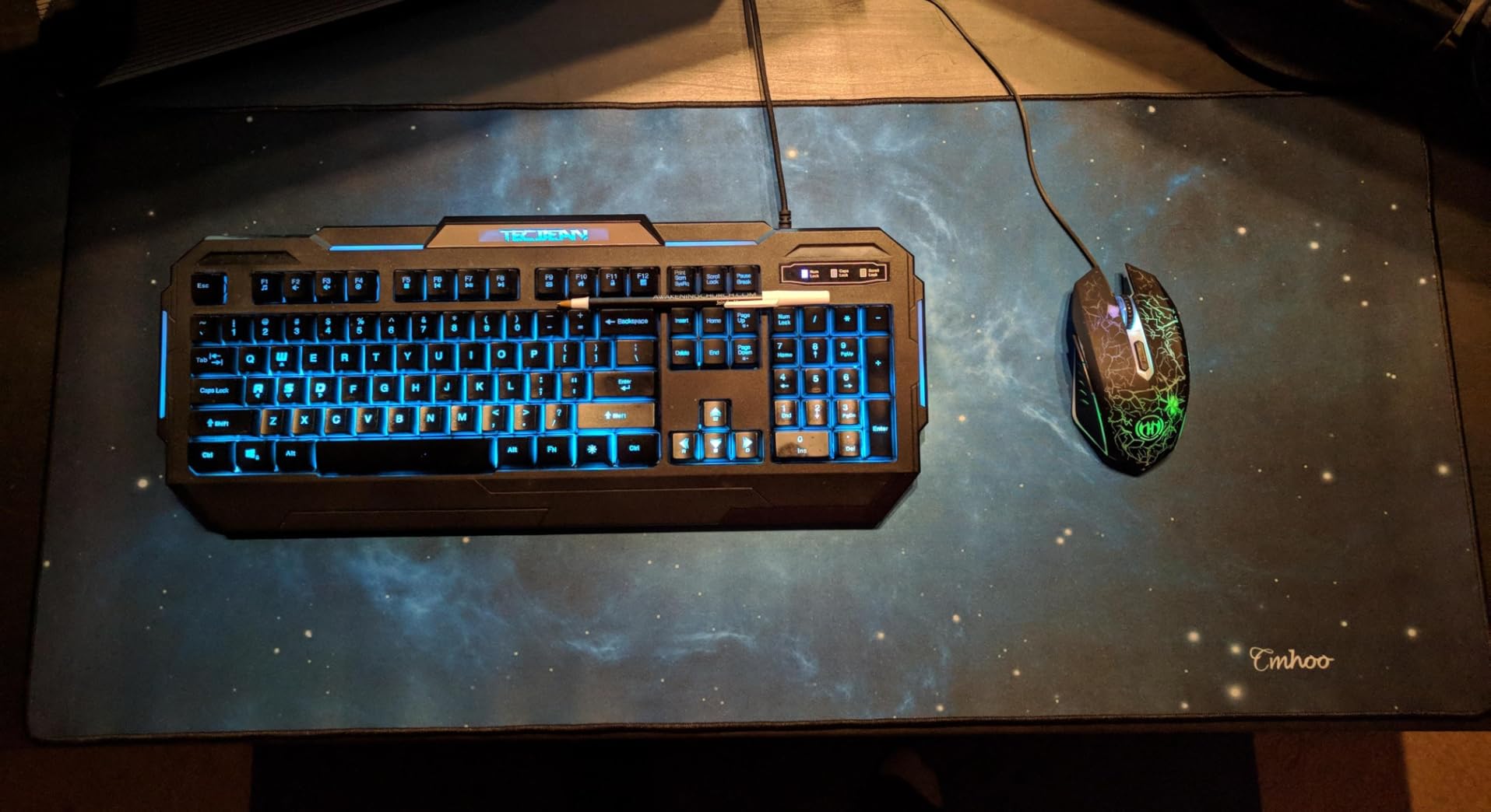 XXL Professional Large Mouse Pad & Computer Game Mouse Mat (35.4x15.7x0.12IN, 90x40 Black) customer photo 2