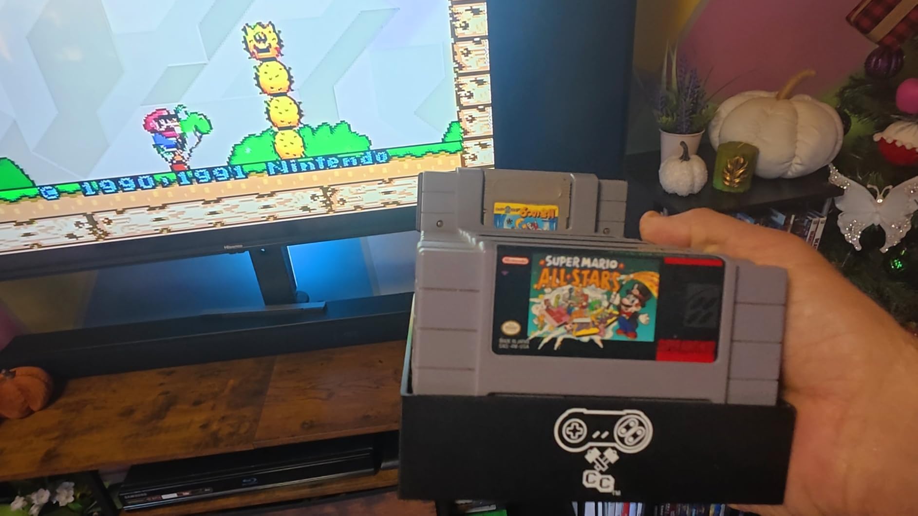 Black Game Organizer Compatible with Nintendo SNES Cartridge, Dust Cover, Cartridge Holder, Super Nintendo Entertainment System customer photo 2