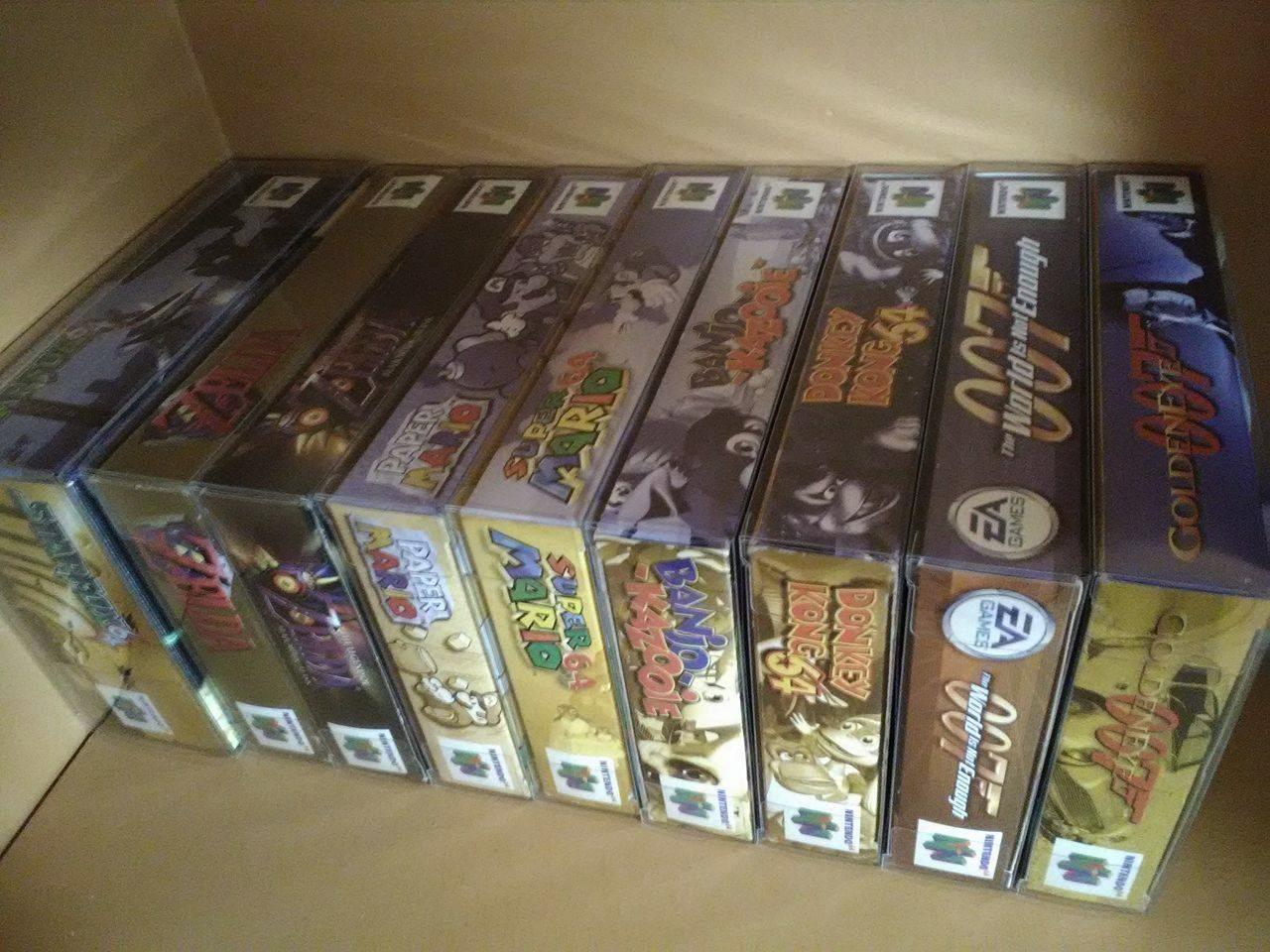 MALKO 10 Pack Video Game Protector Compatible with: SNES & N64 Game Box | Clear Plastic Sleeve Cover customer photo 1