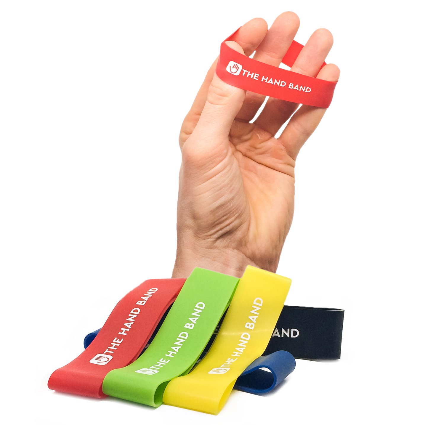THE HAND BAND - hand exerciser and hand strengthener set - 10 finger resistance bands perfect for extensor training, forearm, hand and finger strength, hand health and injury rehabilitation customer photo 1