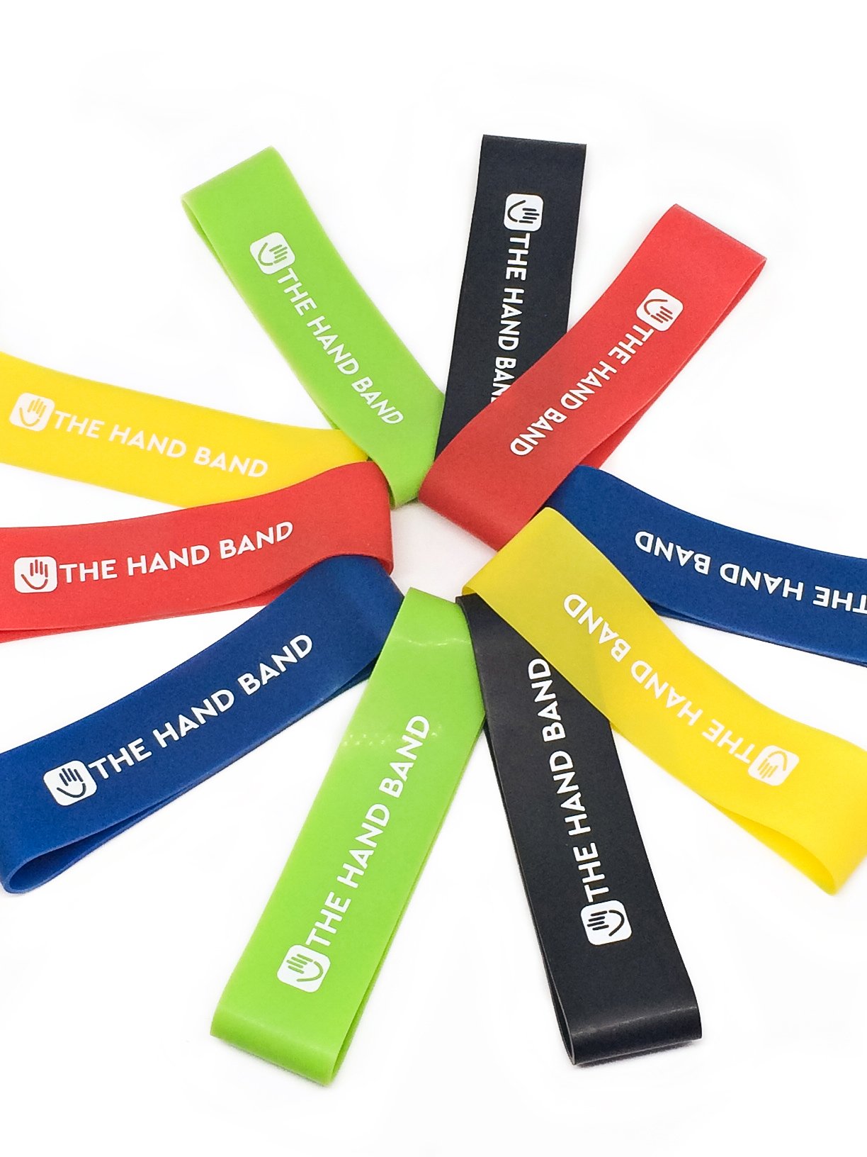 THE HAND BAND - hand exerciser and hand strengthener set - 10 finger resistance bands perfect for extensor training, forearm, hand and finger strength, hand health and injury rehabilitation customer photo 2