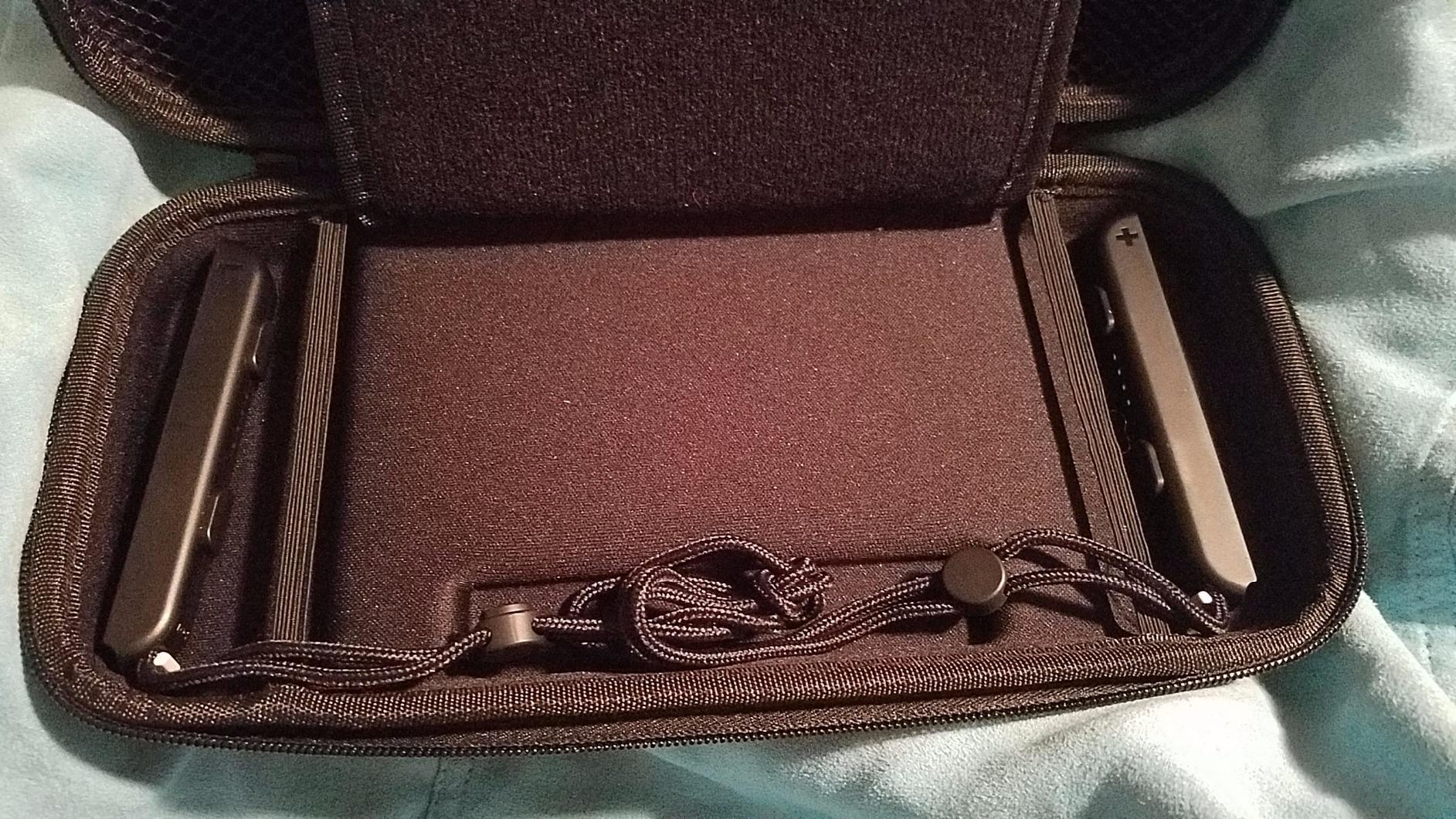 Orzly Carry Case Compatible with Nintendo Switch and New Switch OLED Console - Black Protective Hard Portable Travel Carry Case Shell Pouch with Pockets for Accessories and Games customer photo 2