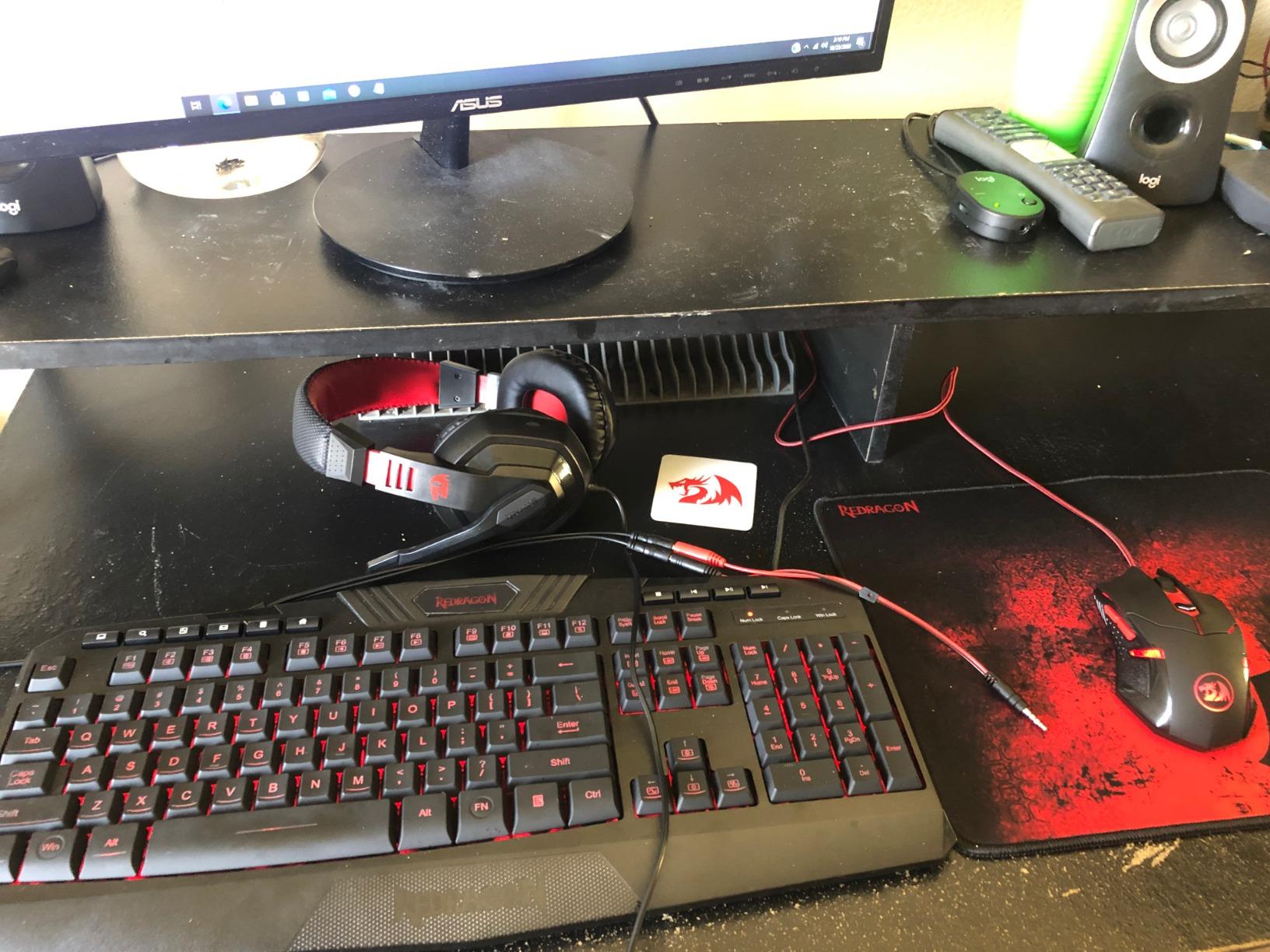 Redragon S101-3 Wired RGB Backlit Gaming Keyboard and Mouse Combo, Programmable Keyboard and Mouse (800-7200DPI), Gaming Headset Mouse Pad Combo All in 1 PC Gamer Bundle for Windows PC (Black) customer photo 2