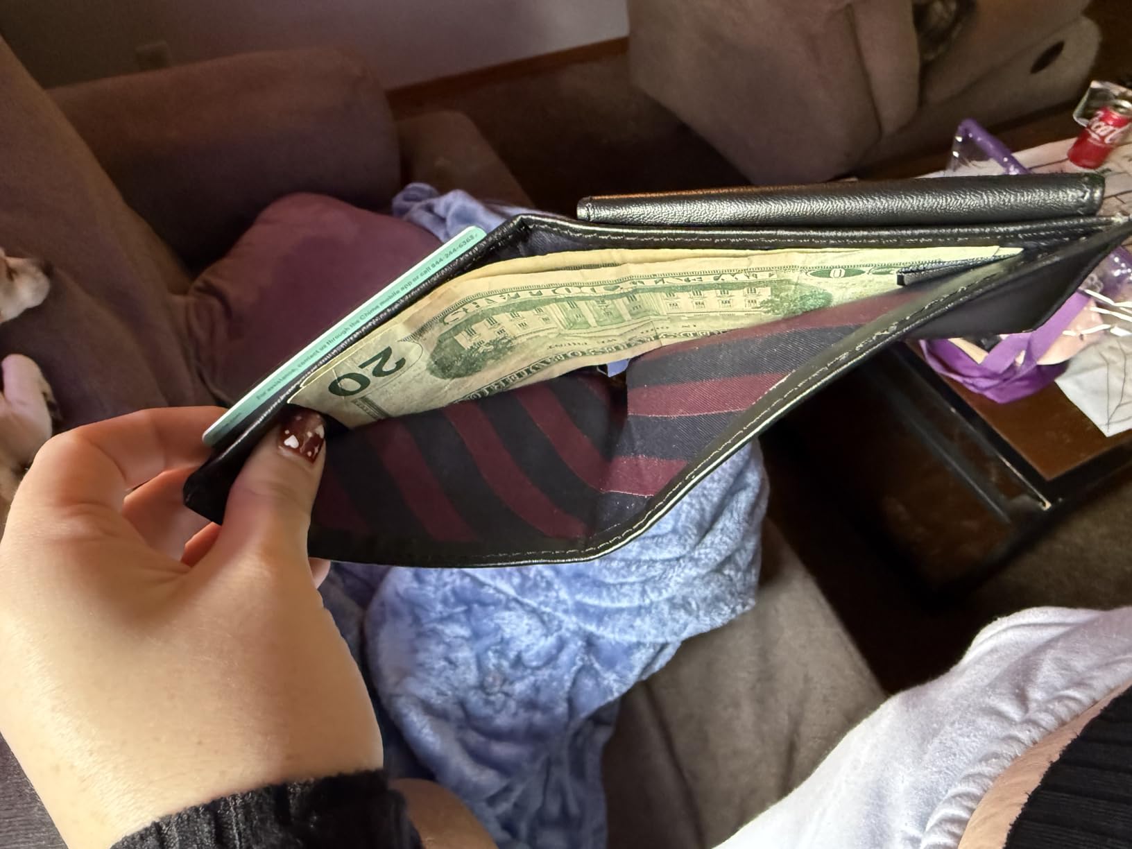 Men's Slim Leather Bifold Passcase Wallet with Removable ID Window customer photo 1