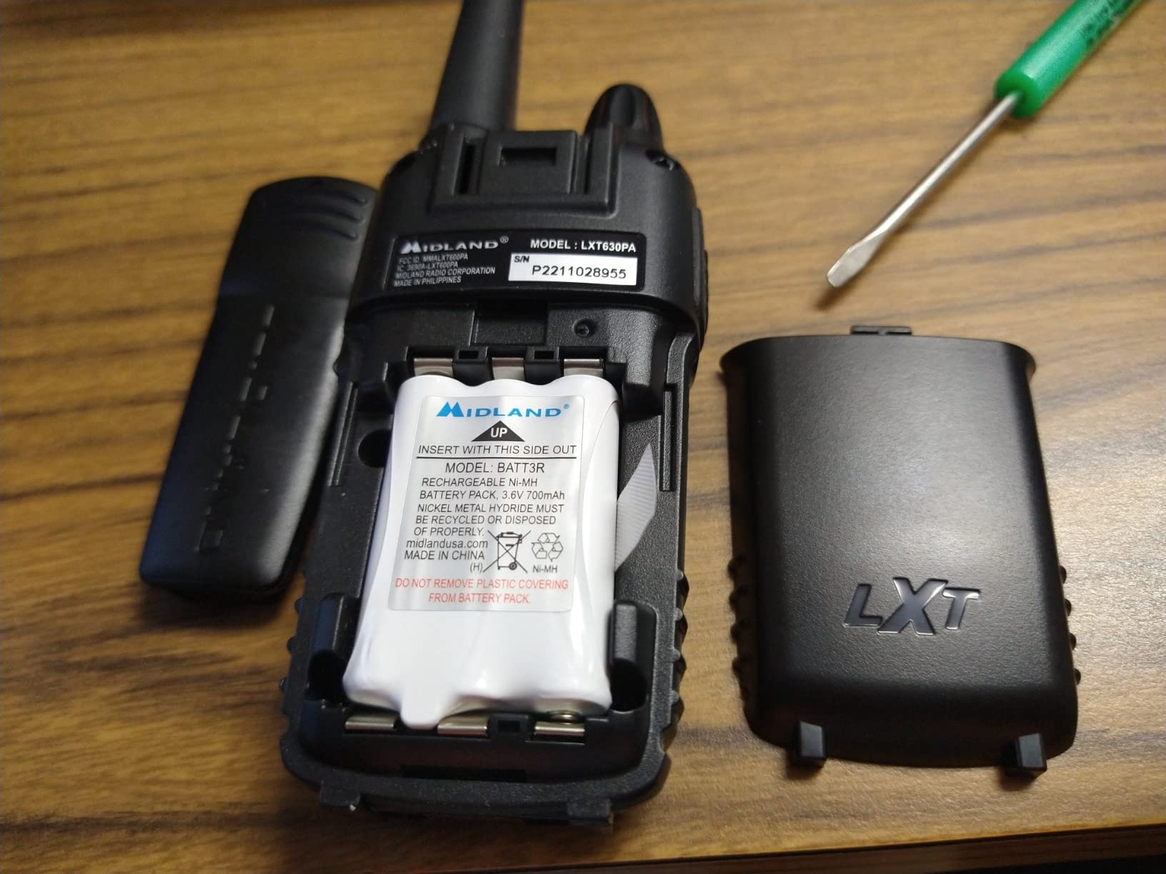 Midland LXT633VP3 FRS Walkie Talkies - Long Range 36-Channel Two-Way Radios, NOAA Weather Alerts (3-Pack, Black) customer photo 2