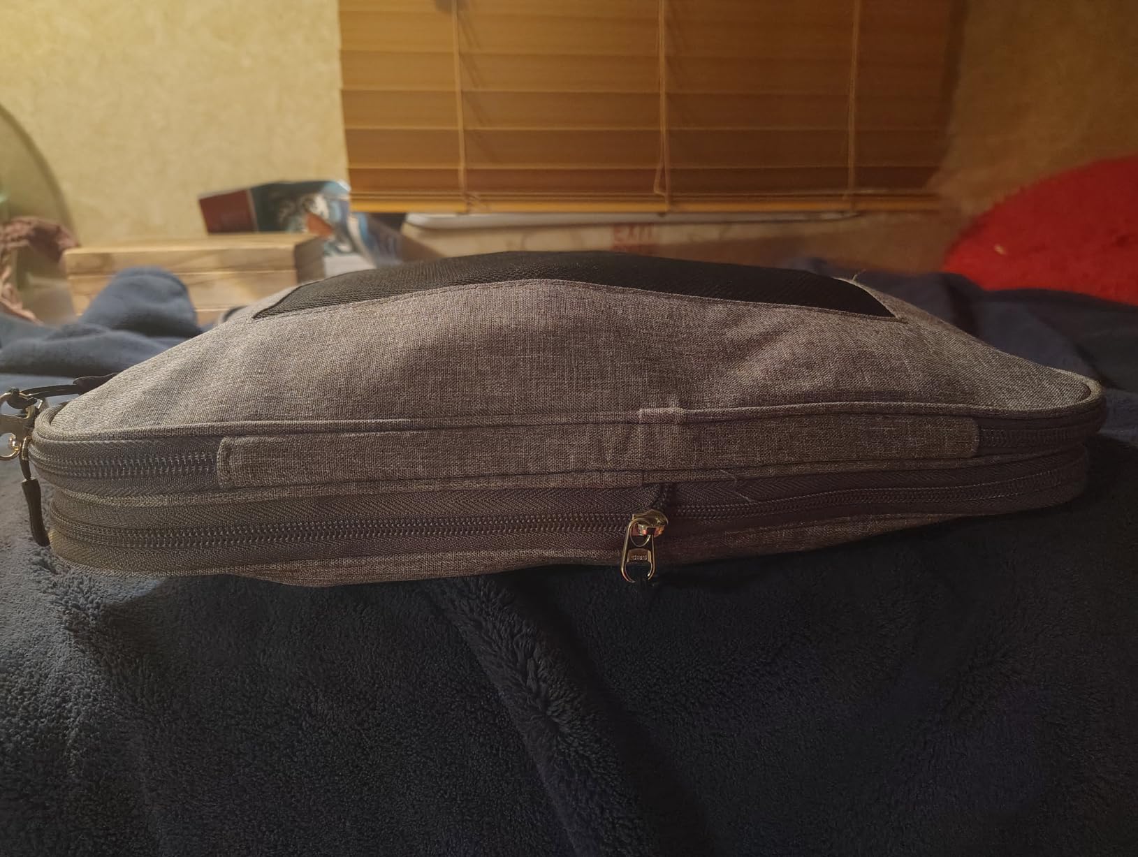 LeanTravel Premium Compression Packing Cubes for Travel - Luggage Organizers with Double Zipper - Sturdy Bags for Suitcase (6-Pack, Grey) customer photo 1