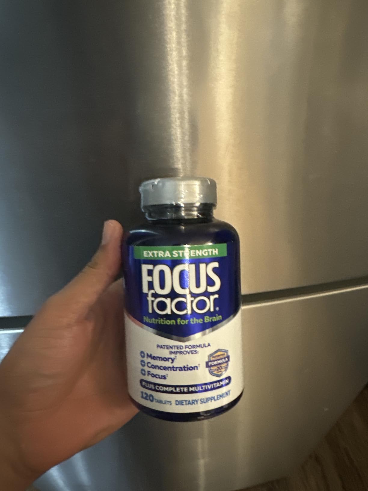 Focus Factor Adults Extra Strength, 120 Count - Brain Supplement for Memory, Concentration and Focus - Complete Multivitamin with DMAE, Vitamin D, DHA - Trusted Health Vitamins customer photo 1