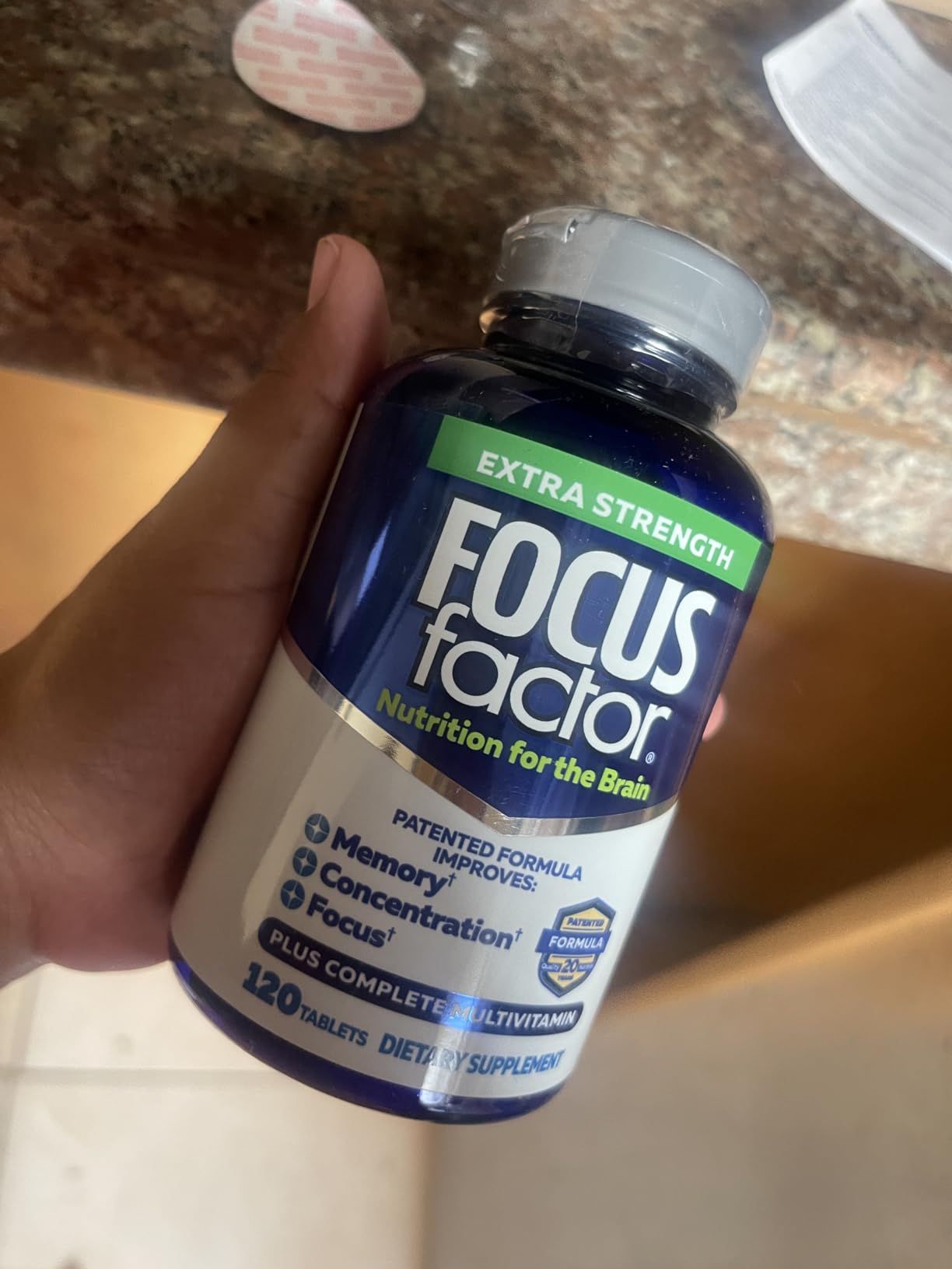 Focus Factor Adults Extra Strength, 120 Count - Brain Supplement for Memory, Concentration and Focus - Complete Multivitamin with DMAE, Vitamin D, DHA - Trusted Health Vitamins customer photo 2