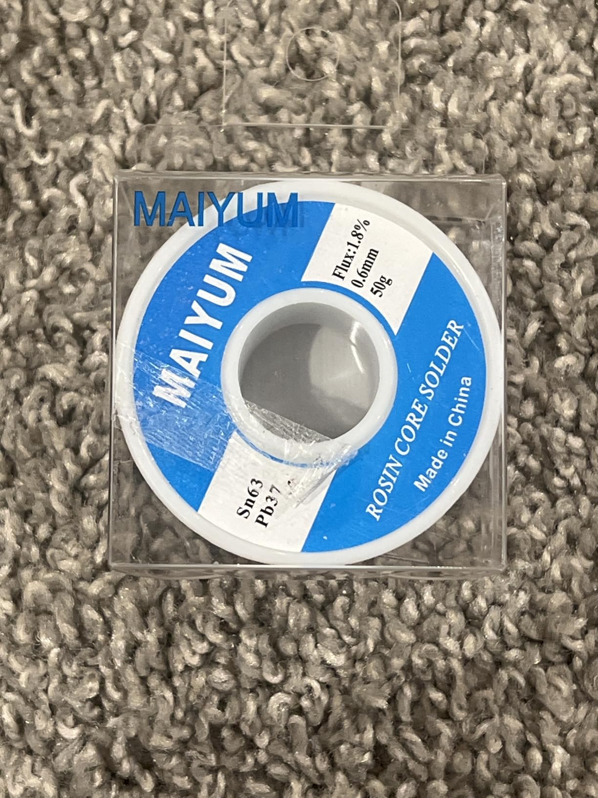 63-37 Tin Lead Rosin Core Solder Wire for Electrical Soldering (0.8mm 50g) customer photo 2