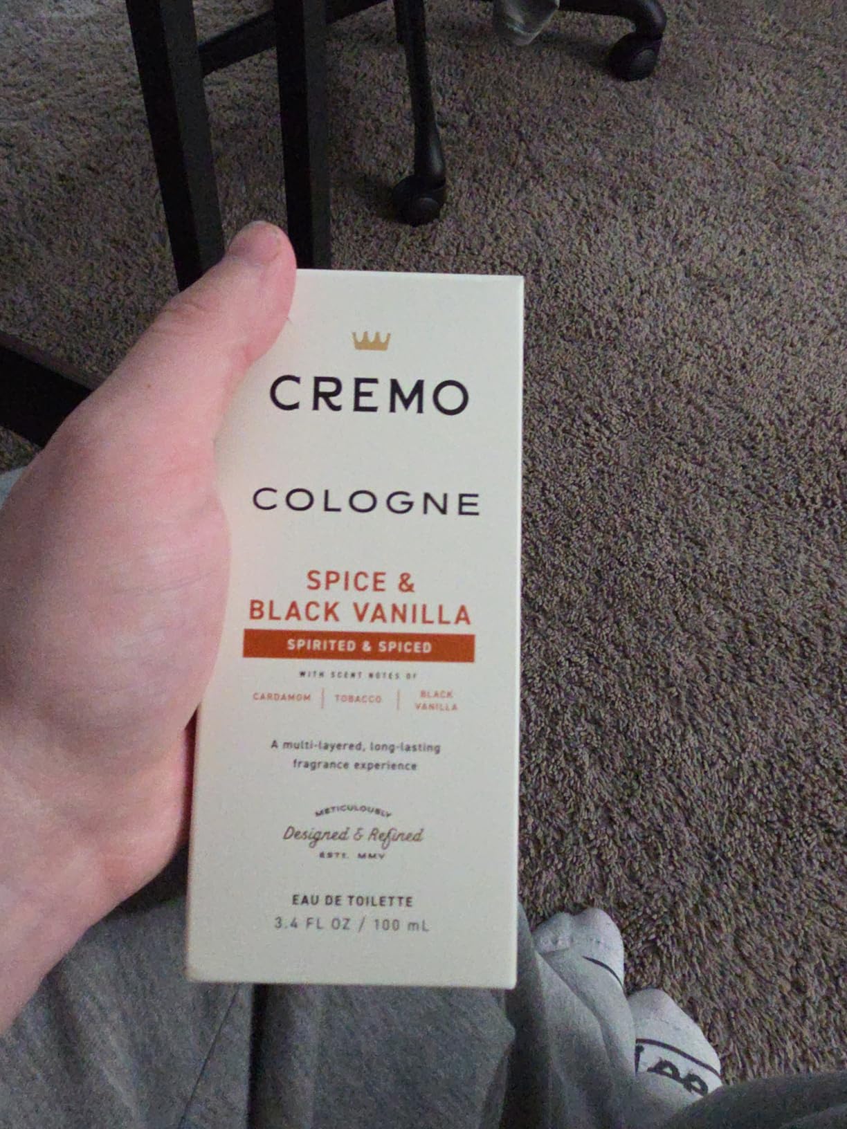 Cremo Cologne For Men - Bourbon & Oak Mens Cologne Spray, A Sophisticated Blend of Distiller's Spice, Fine Bourbon and White Oak, Multi-Layered Signature Men's Fragrances, 3.4 Fl Oz customer photo 1