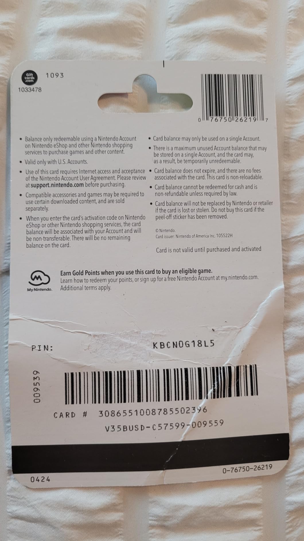 Nintendo eShop $20 Gift Card customer photo 1