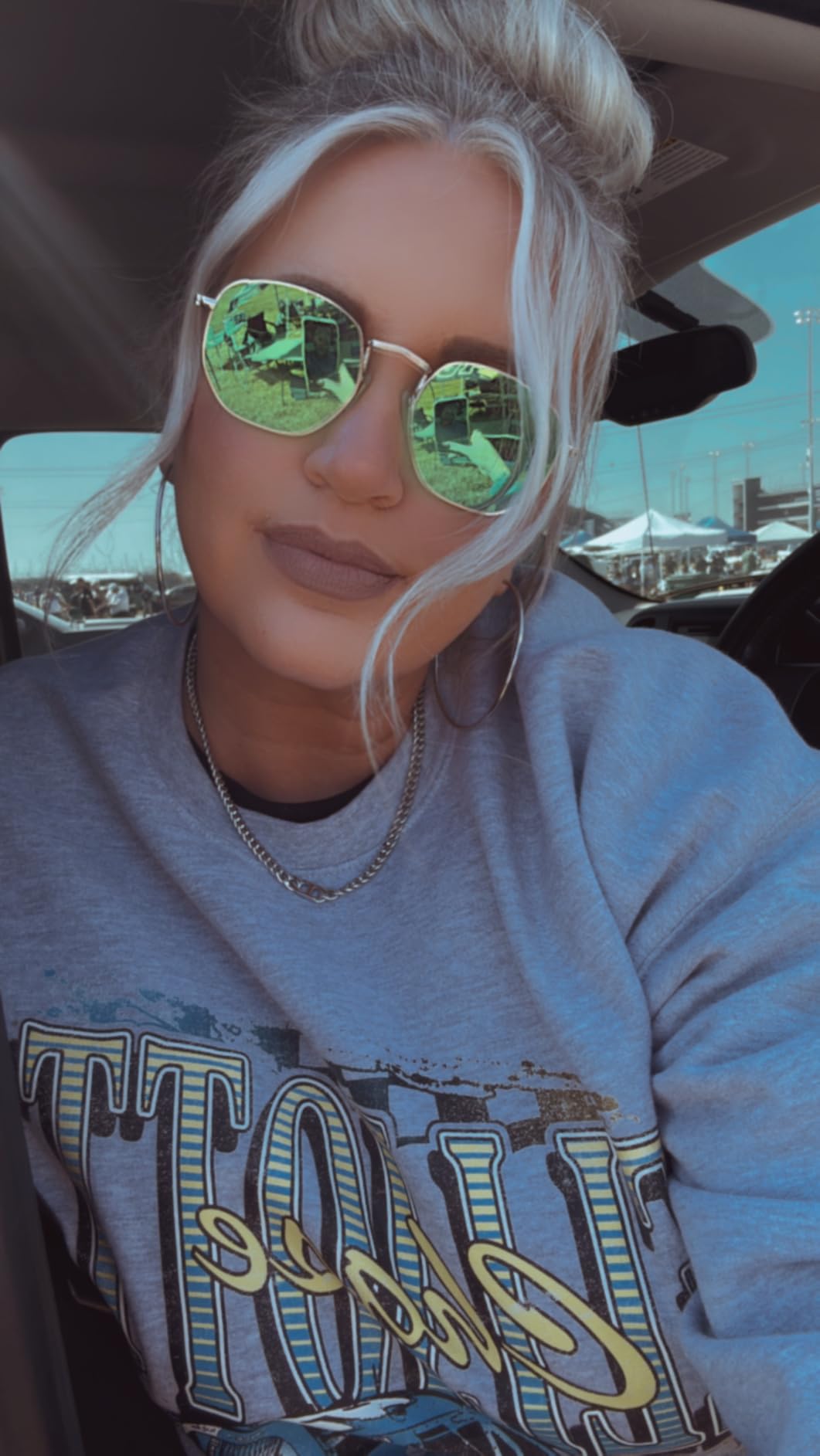 Square Polarized Sunglasses for Women Men Small Hexagonal Polygon Shades SJ1072 customer photo 2