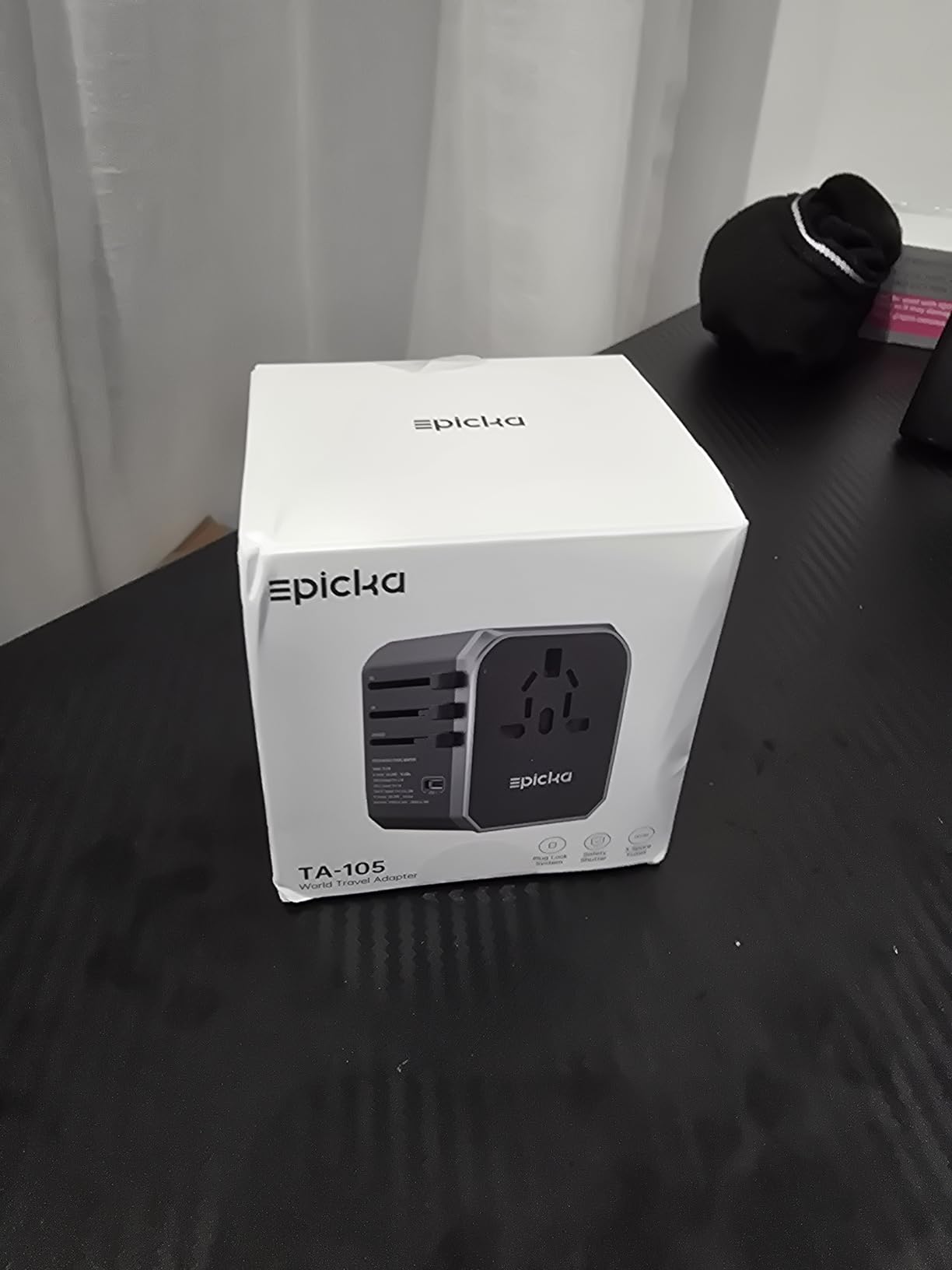 EPICKA Universal Travel Adapter, European Travel Plug Adapter (Not a Voltage Converter) - International Power Adapter Worldwide Charger with USB-C & 4 USB-A Ports, Travel Essentials (TA-105, Grey) customer photo 2