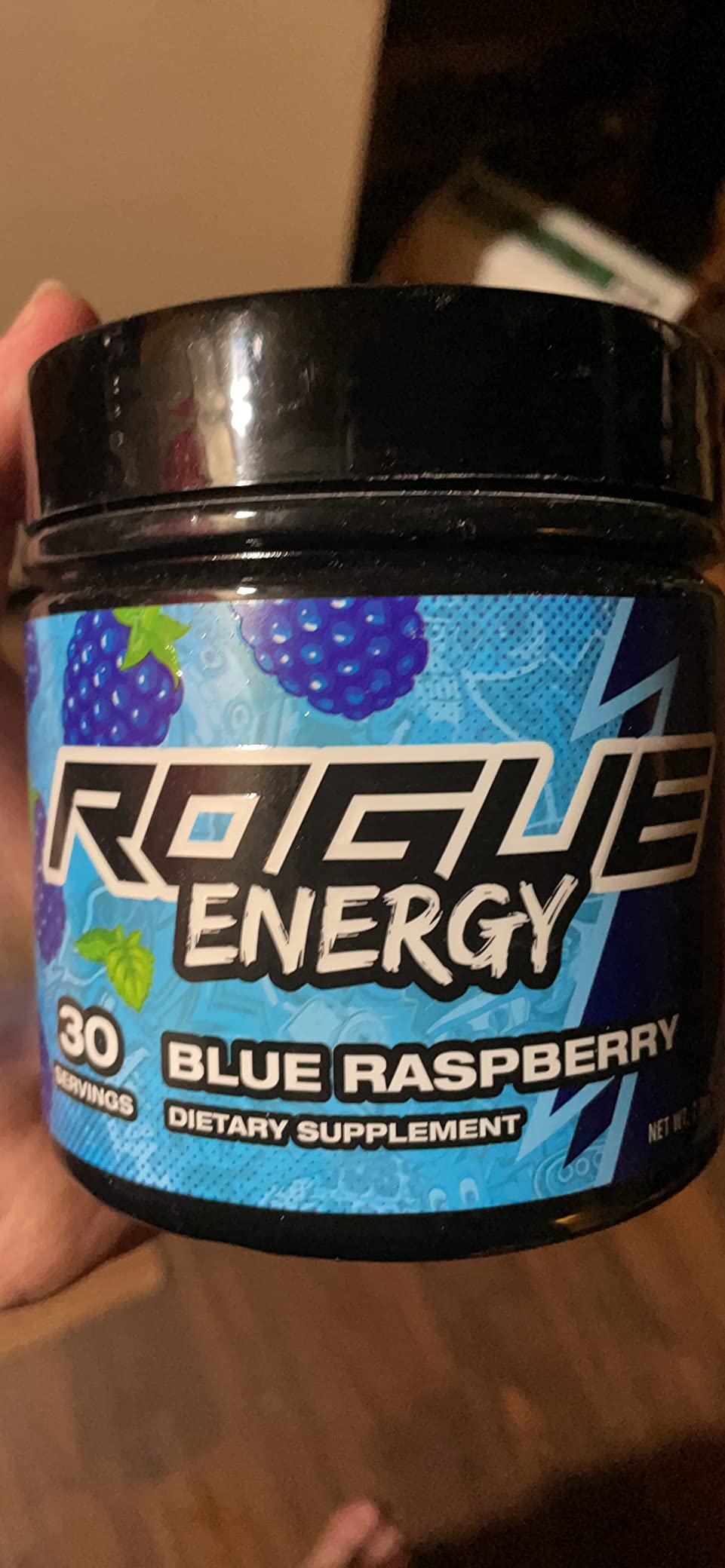 Rogue Energy Blue Raspberry - Gaming Drink Powder (30 Servings) customer photo 1
