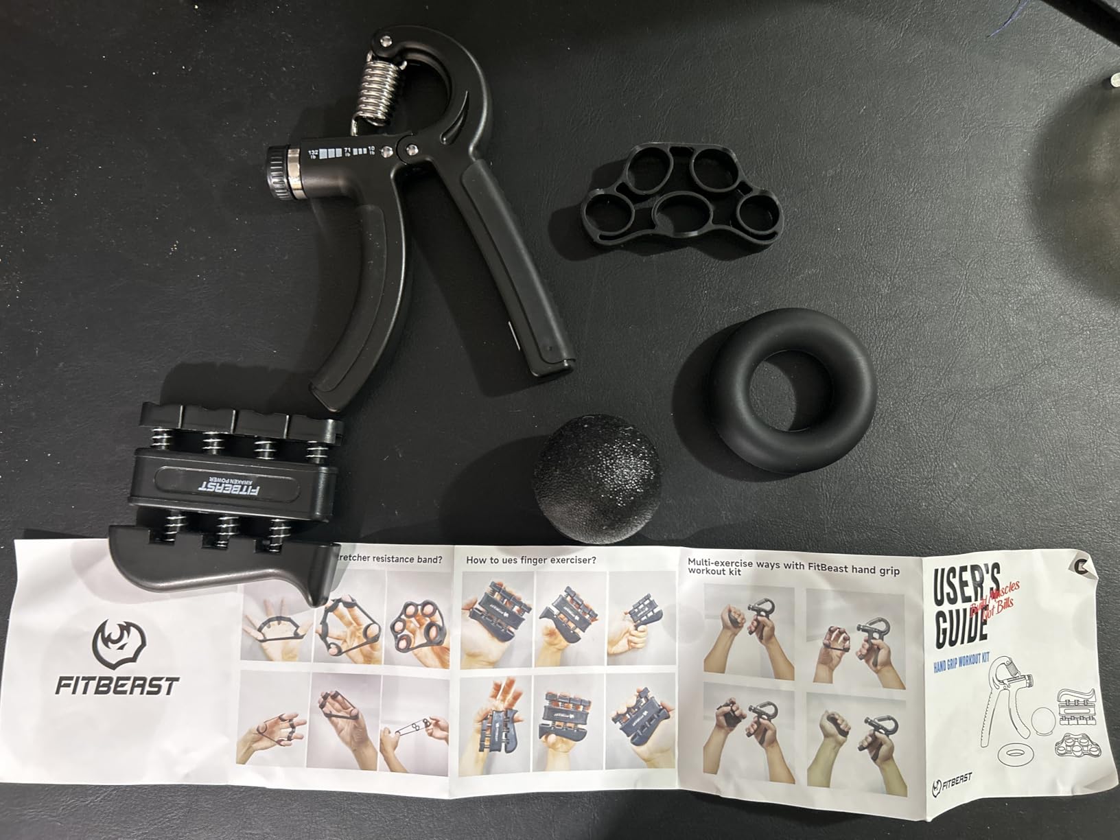 FitBeast Grip Strengthener Forearm Strengthener Hand Grips Strengthener Kit - 5 Pack Adjustable Resistance customer photo 1