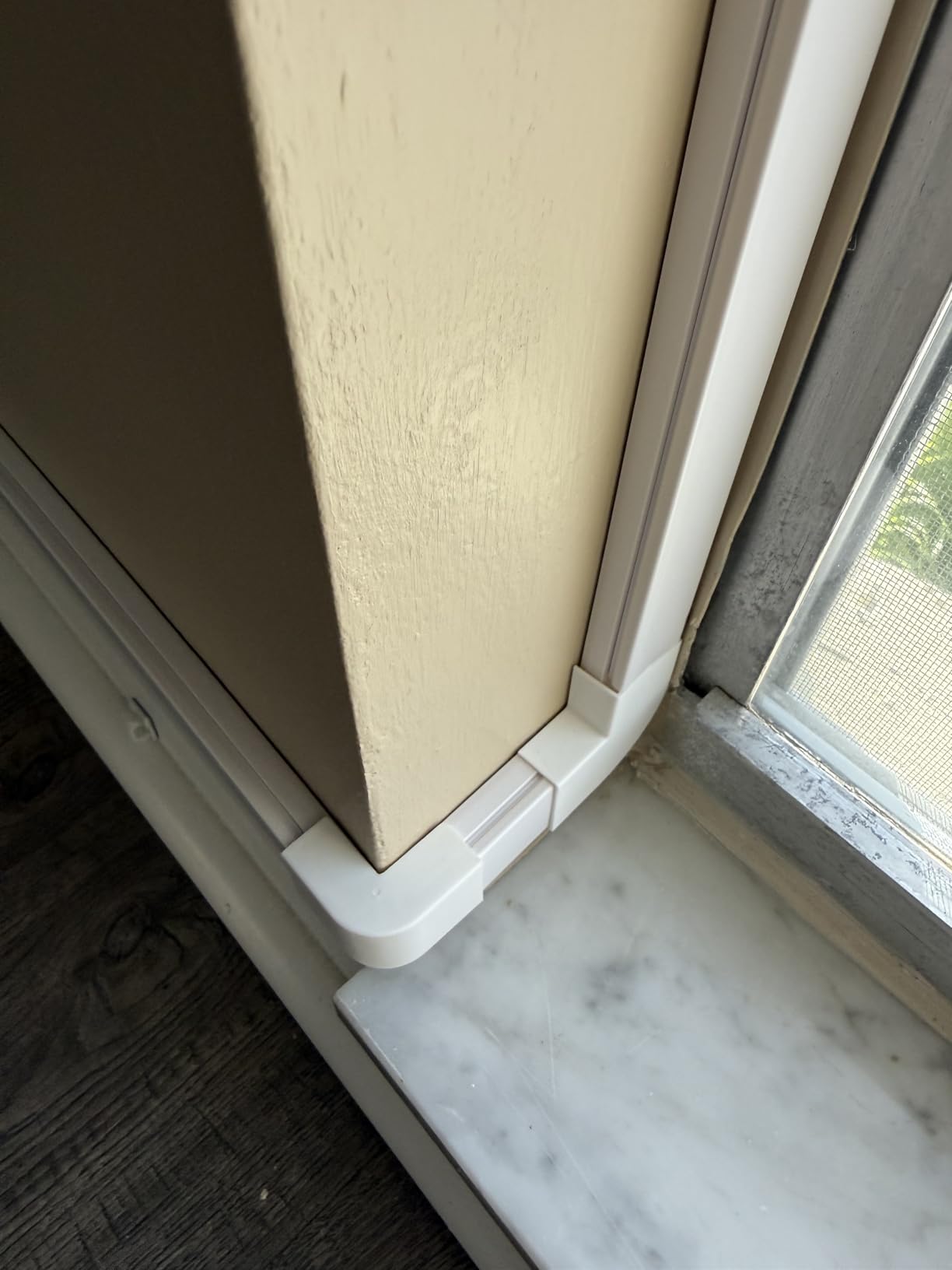 Delamu Cord Hider, 157in Wire Covers for Cords on Wall, Premium Cable Hider Cord Covers for Wires, Cable Management Wire Hiders for TV, Cable Raceway Kit, W0.95 H0.55in, White customer photo 2