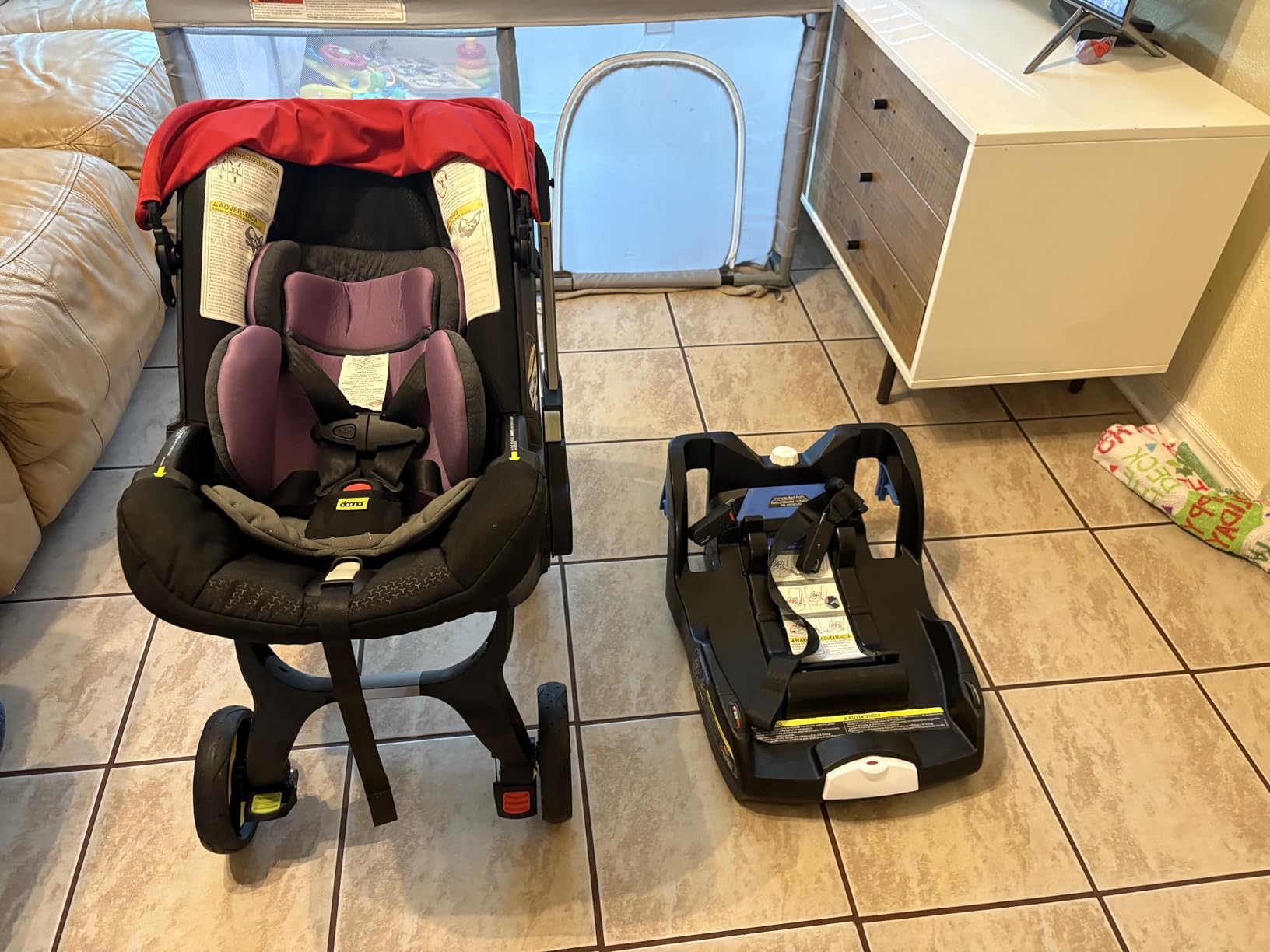 Doona Car Seat & Stroller, Nitro Black - All-in-One Travel System customer photo 2