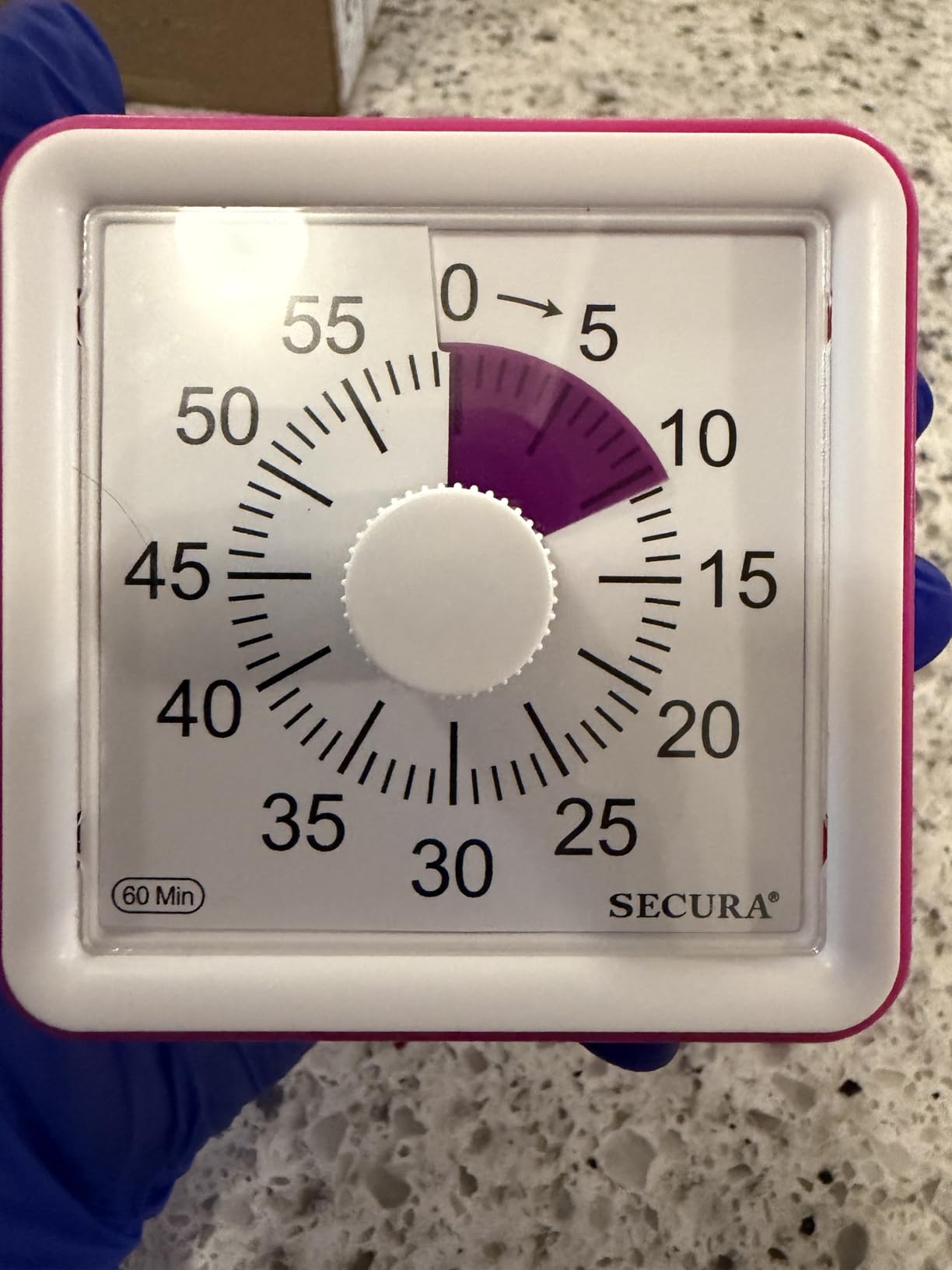 Secura 60-Minute Visual Timer, Classroom Timer, Countdown Timer for Kids and Adults, Time Management Tool for Teaching (Blue & Blue) customer photo 1