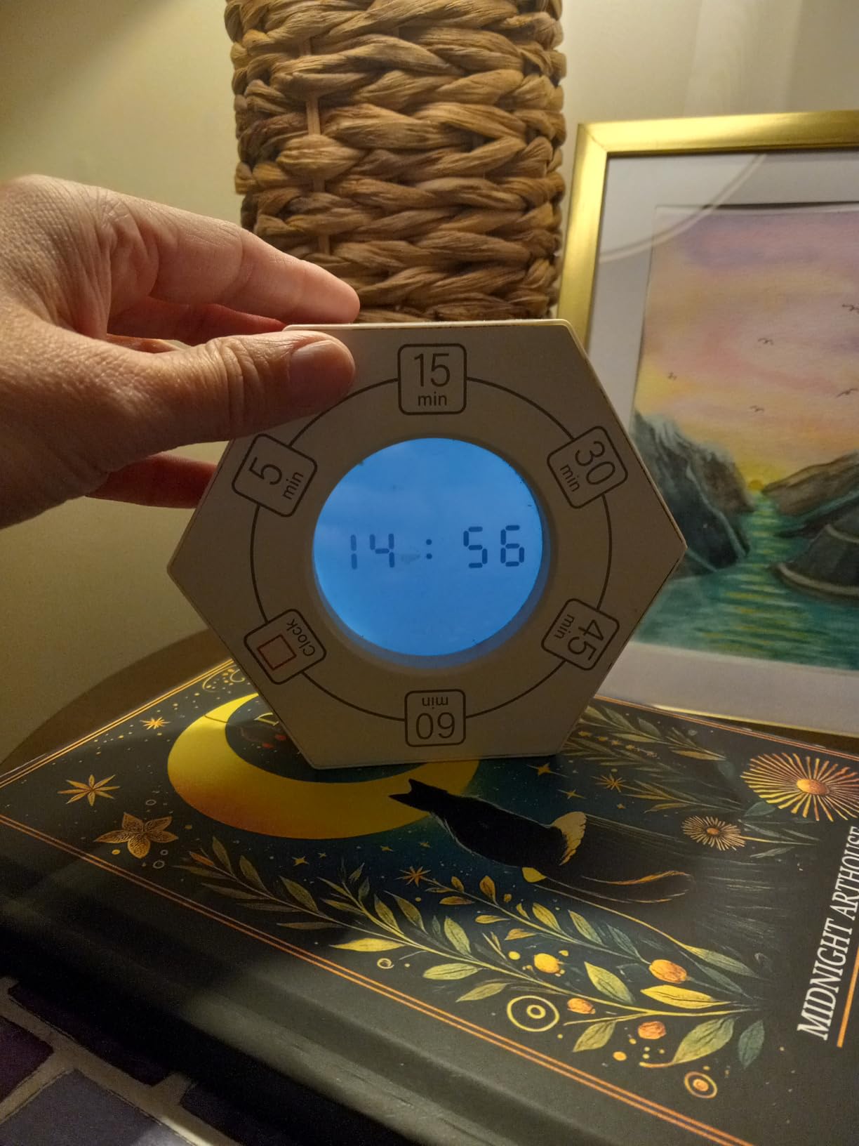 Hexagon Rotating Productivity Clock, Pomodoro Timer with 5,15, 30, 45, 60 Minute Presets, Timer for People with ADHD customer photo 1
