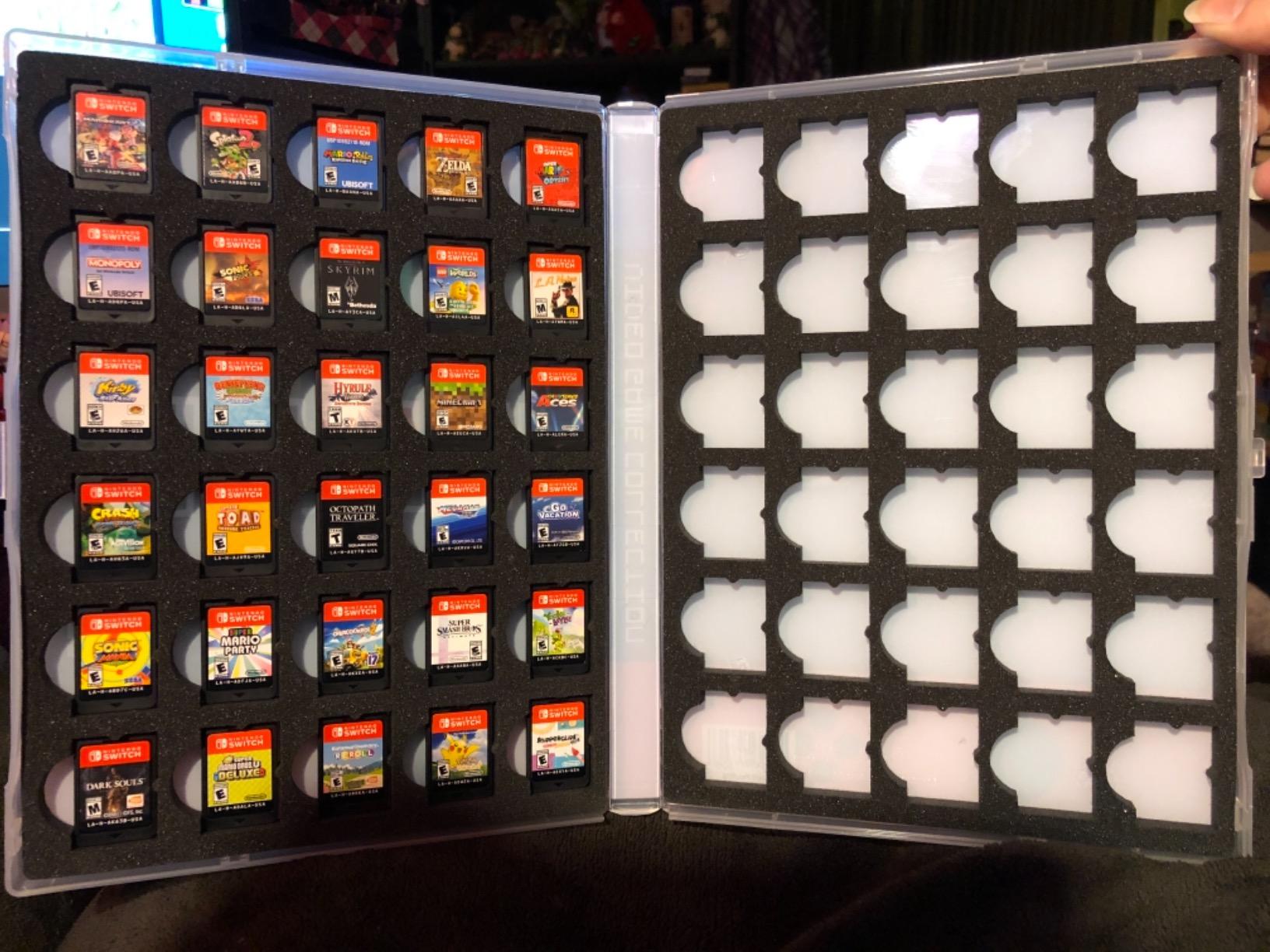 UniKeep Game Case for Nintendo Switch Cartridges - Holds 60 Games Securely in Foam customer photo 2