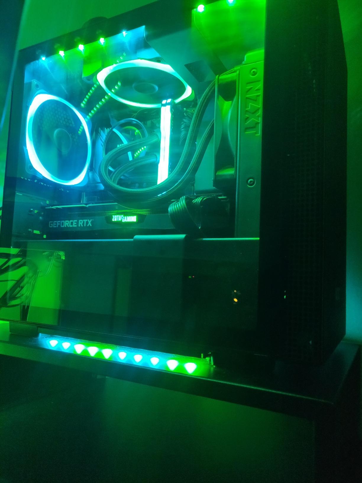 NZXT HUE 2 LED Strips Accessory - Two 250mm RGB LED Lighting Strips - Magnetic & Double-Sided Tape customer photo 1