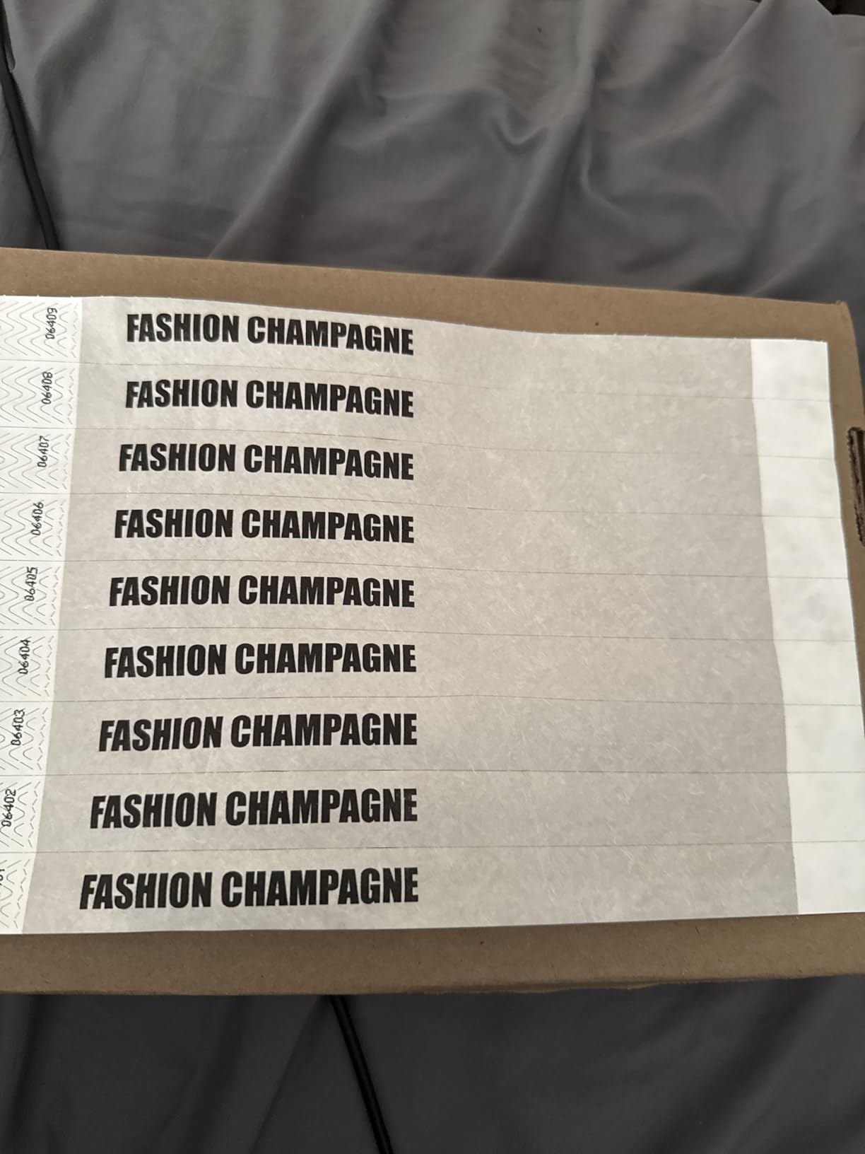 WristCo Custom Printed Wristbands | Super Rush | Fast Delivery - Select a Color Quantity & Personalize w/Clipart Text & Logos - Tyvek Wrist Band ID Bracelets for Events Party Security Admission VIP customer photo 1