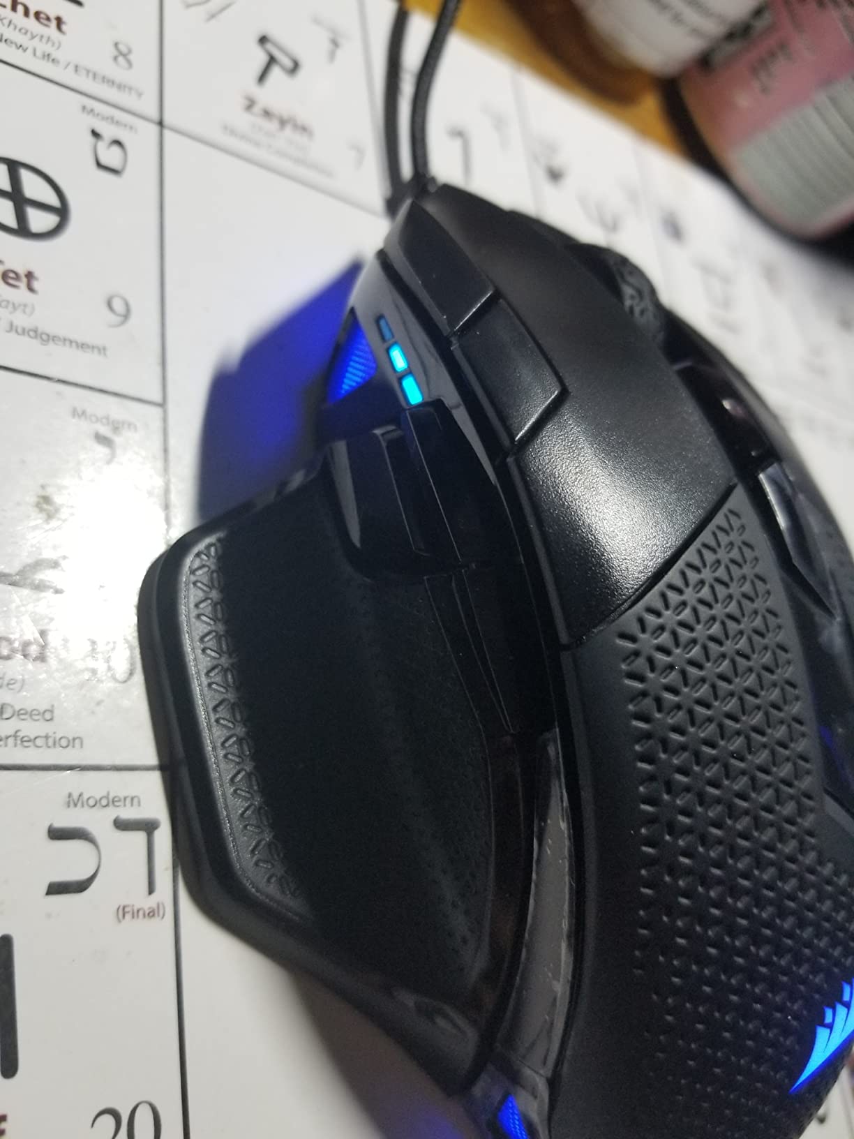 Corsair NIGHTSWORD RGB Gaming Mouse for FPS, MOBA - 18,000 DPI - 10 Programmable Buttons - Weight System - iCUE Compatible - Black customer photo 2