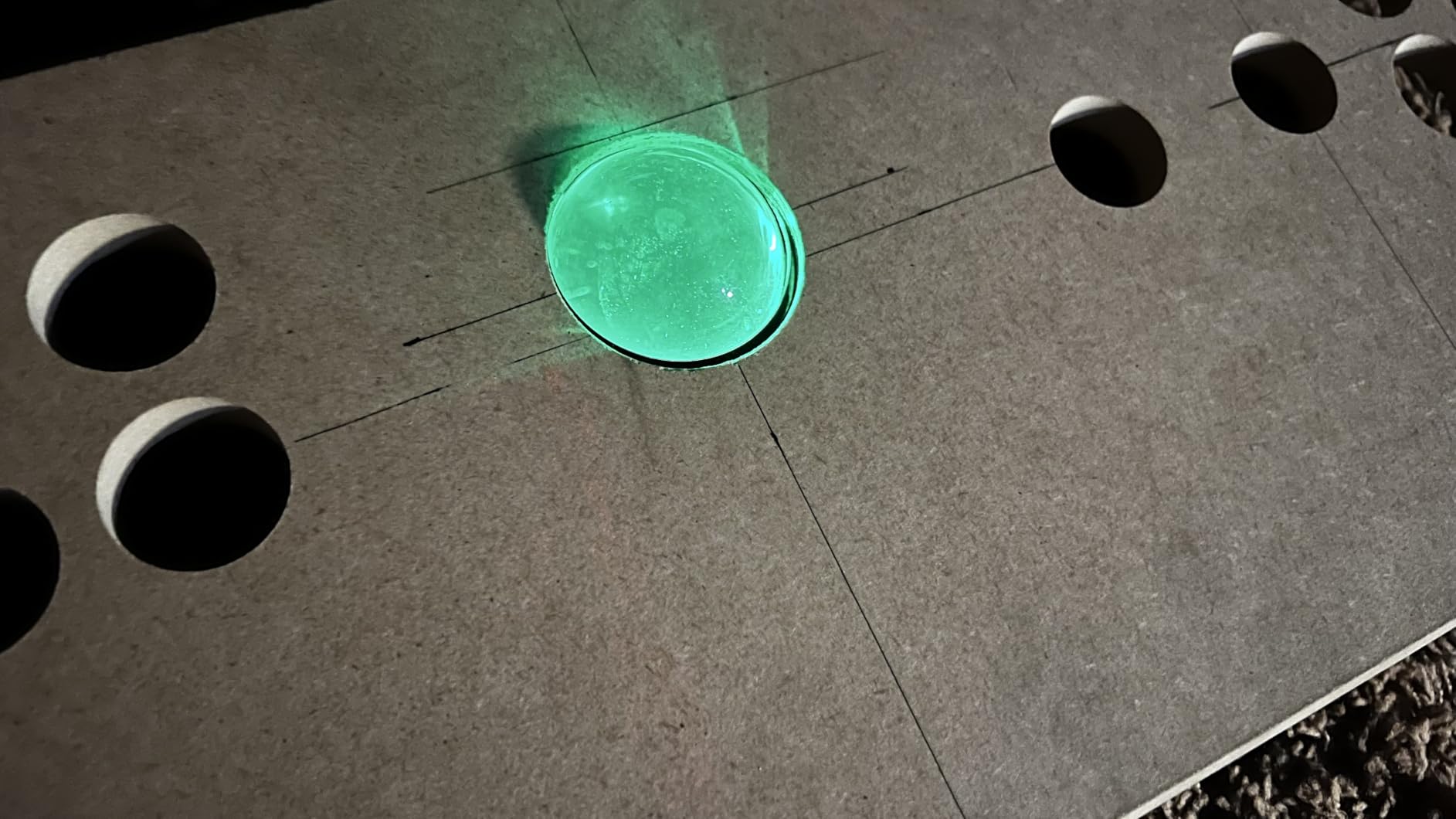 Arcade Trackball Mouse,4.5cm Lighted Illuminated Round LED Trackball Mouse PS/2 PCB Connector for Arcade customer photo 2