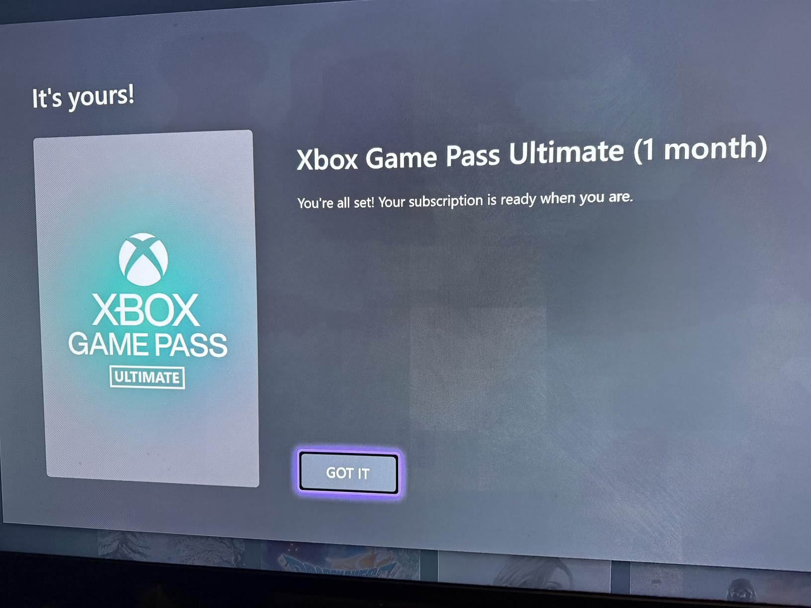 Xbox Game Pass Ultimate - 1 Month Membership - Xbox, Windows, Cloud Gaming Devices [Digital Code] customer photo 2