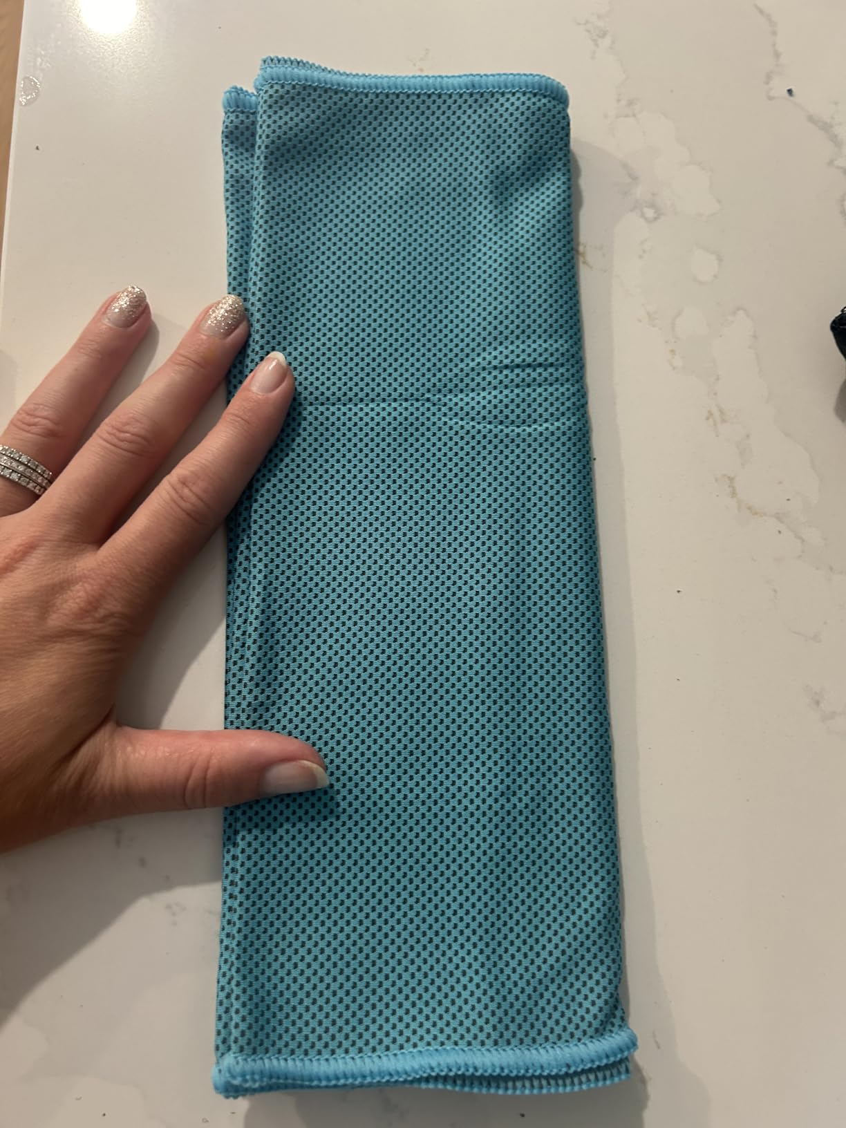 Tough Outdoors Cooling Towels for Neck Face - Neck Cooling Towel for Hot Weather Yoga Sports Golf Sweat - Instant Cold Towel customer photo 1