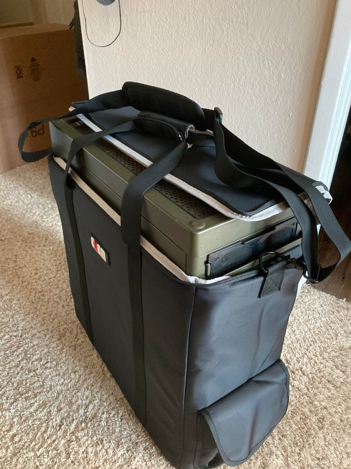 BUBM Desktop Computer Carrying Case, Padded Nylon Carry Tote Bag for Transporting Computer Tower PC Chassis, Keyboard, Cable and Mouse customer photo 1