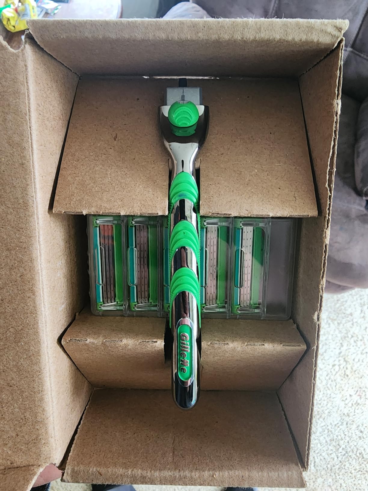 Gillette Mach3 Sensitive Razors for Men, 1 Handle, 5 Blade Refills, Designed for Sensitive Skin customer photo 2