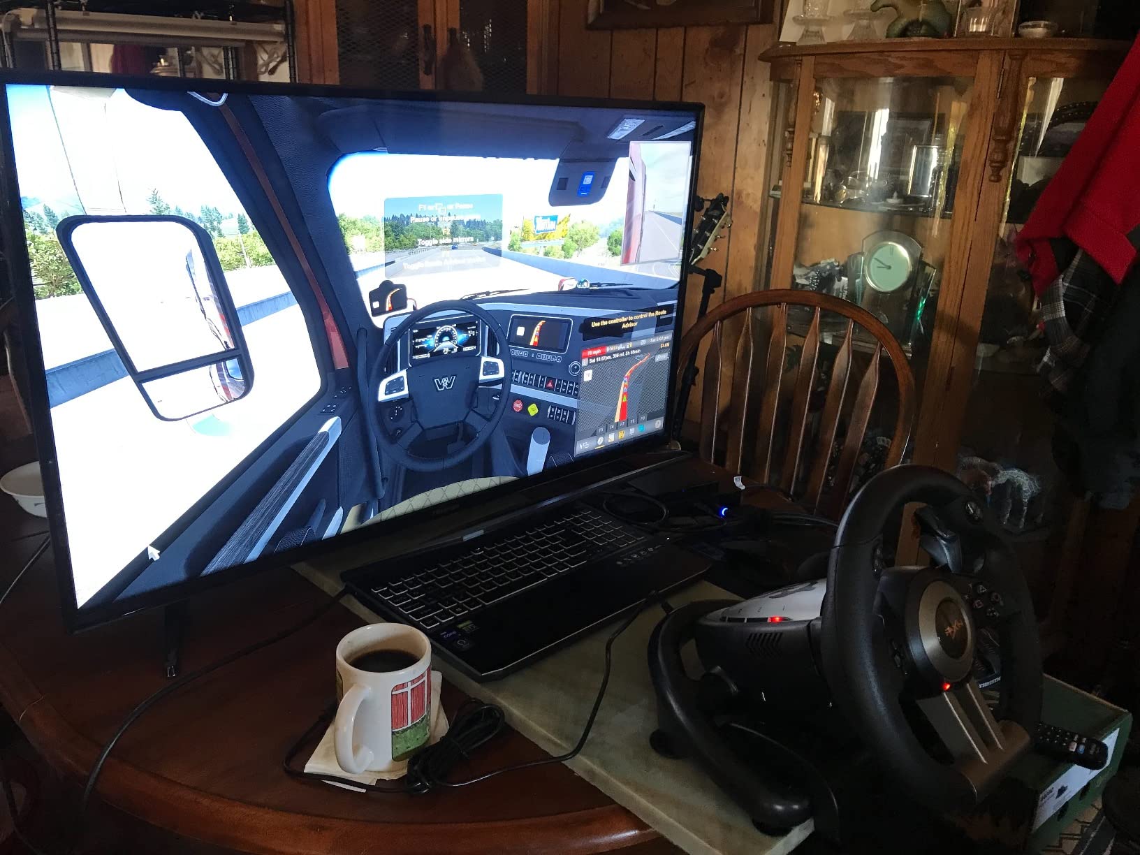 PXN PC Racing Wheel, V3II 180 Degree Universal Usb Car Sim Race Steering Wheel with Pedals for PC, PS3, PS4, Xbox One, Xbox Series X/S, Switch (Black) customer photo 1