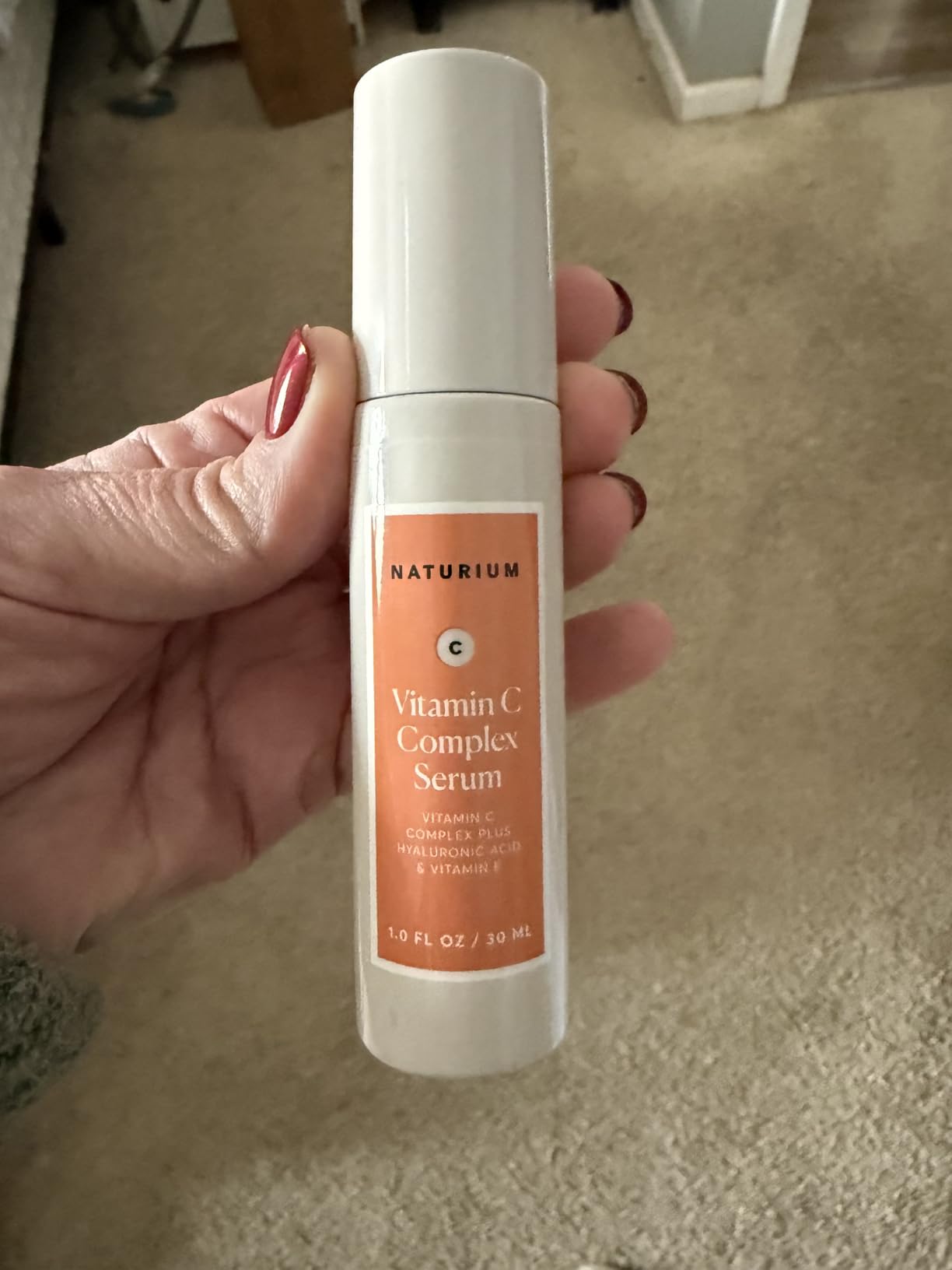 Naturium Vitamin C Complex Face Serum, Anti-Aging Facial Treatment with Hyaluronic Acid & Vitamin E, 1 oz customer photo 1