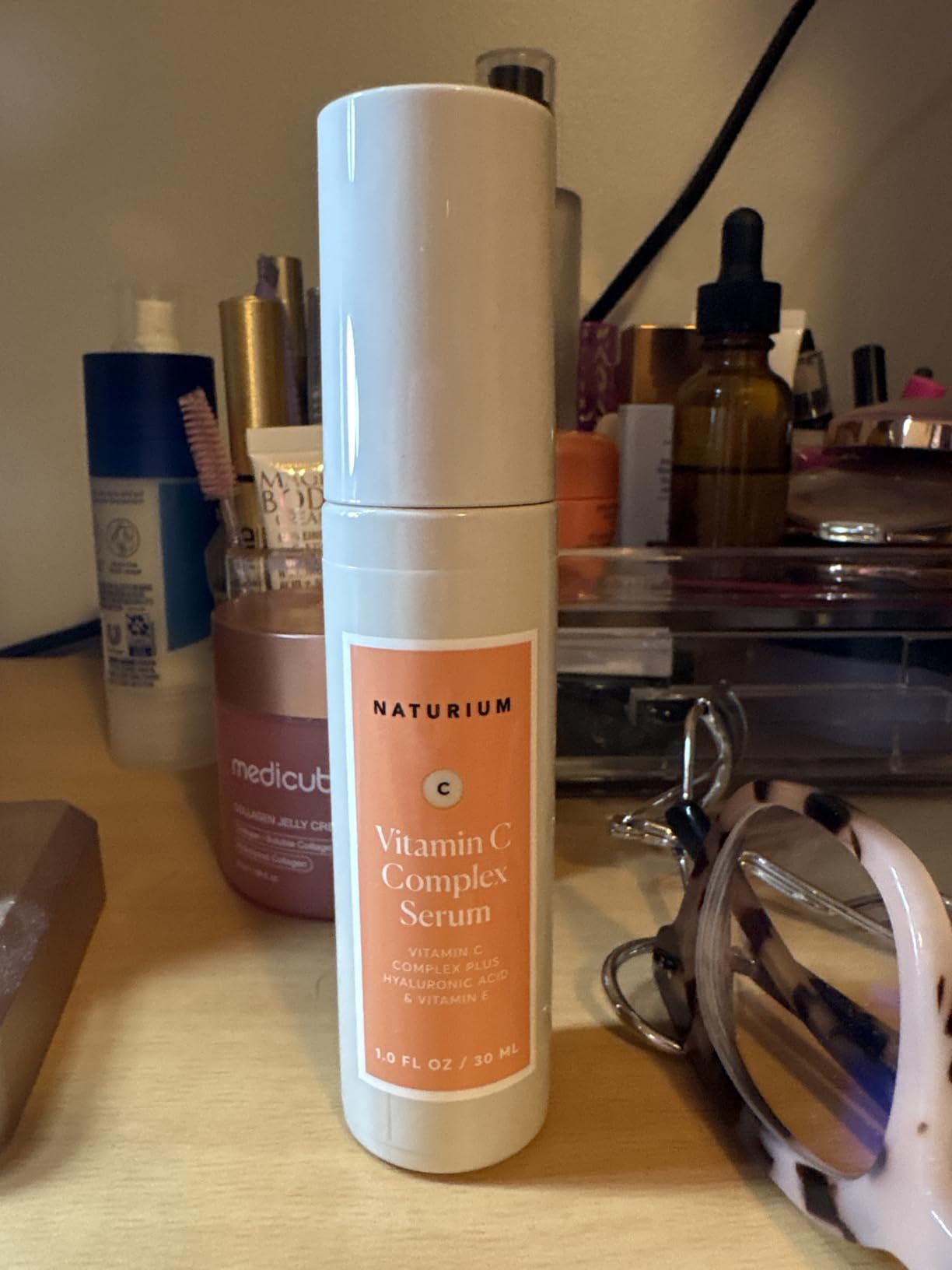 Naturium Vitamin C Complex Face Serum, Anti-Aging Facial Treatment with Hyaluronic Acid & Vitamin E, 1 oz customer photo 2