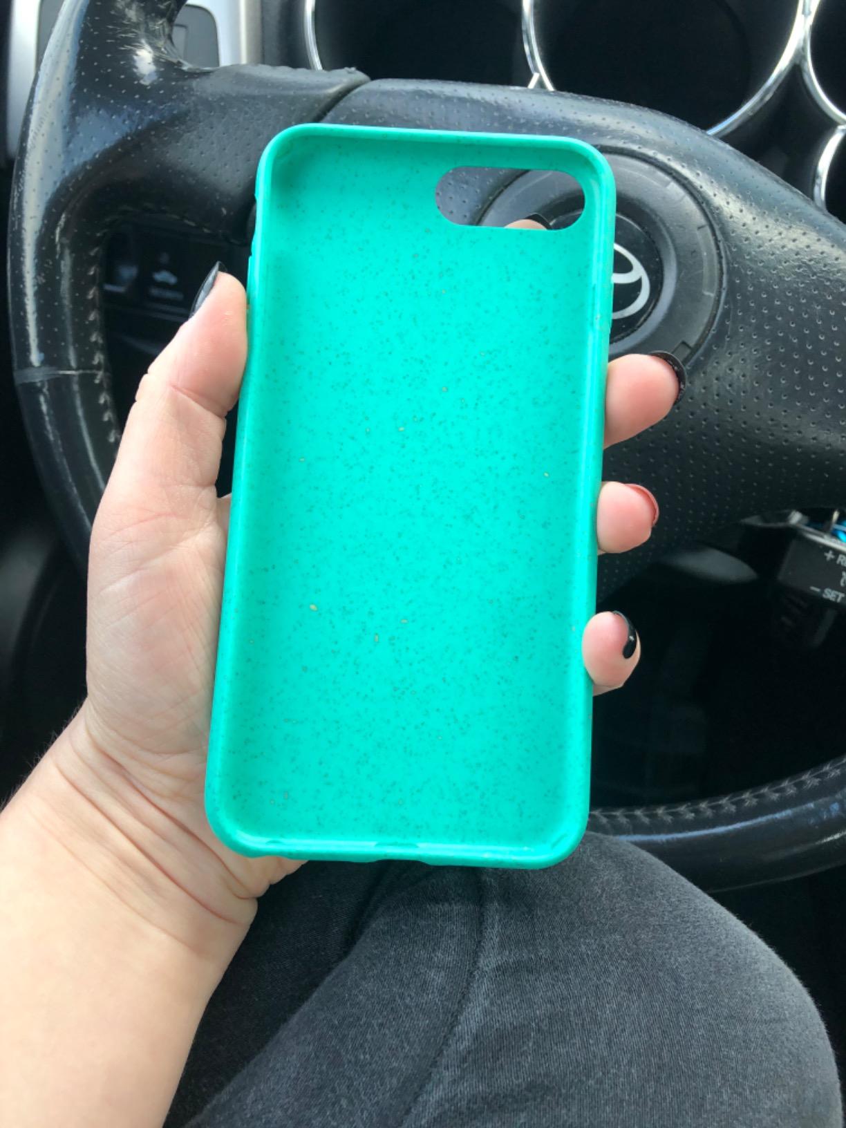 eplanita Eco Mobile Phone Case Compatible with iPhone 7/8/SE 2020, Plant Fiber, Drop Protection Cover, Durable and Sustainable (Mint) customer photo 1