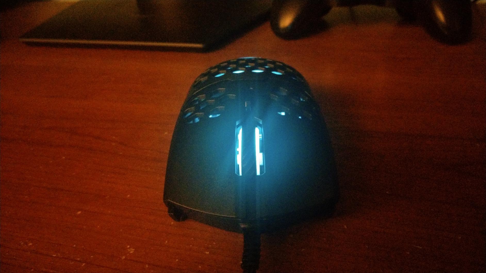 MM711 RGB-LED Lightweight 60g Wired Gaming Mouse - 16000 DPI Optical Sensor, 20 Million Click Omron Switches, Honeycomb Shell customer photo 2
