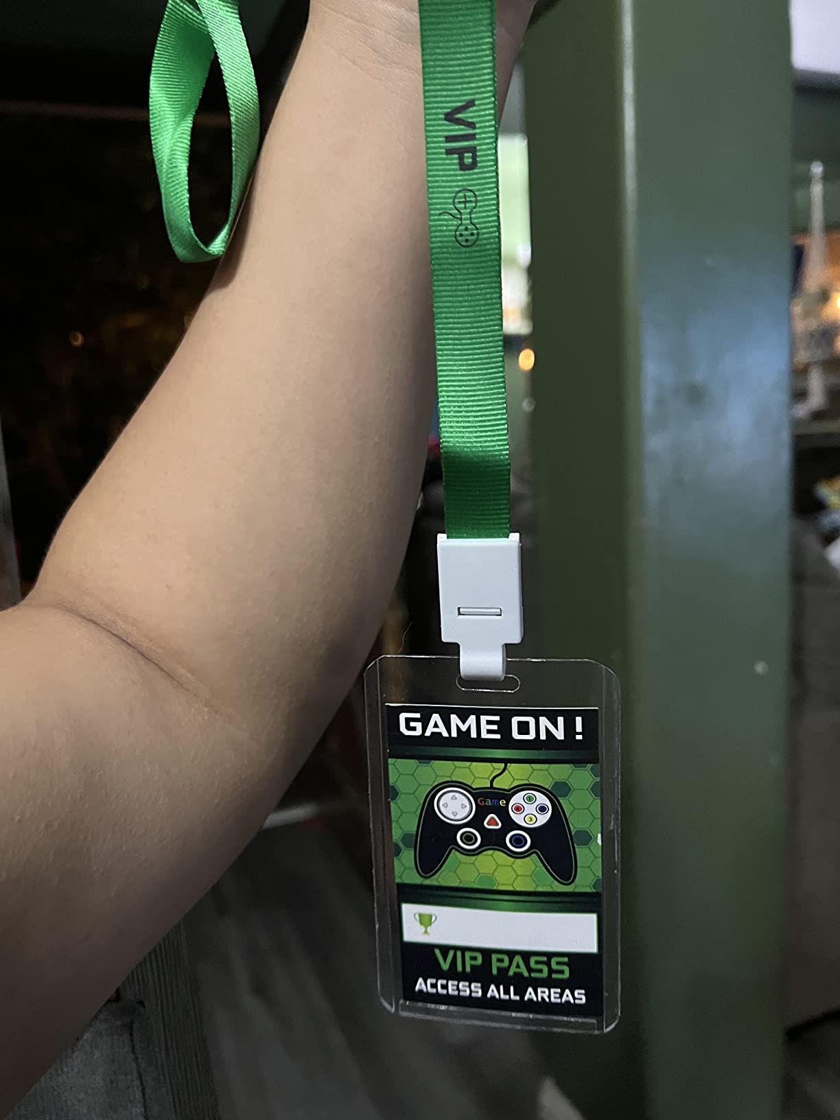 16 Pieces Video Game Party Favors Video Game VIP Pass Holder Tickets Party VIP Pass Lanyards for Birthday Party Supplies customer photo 2