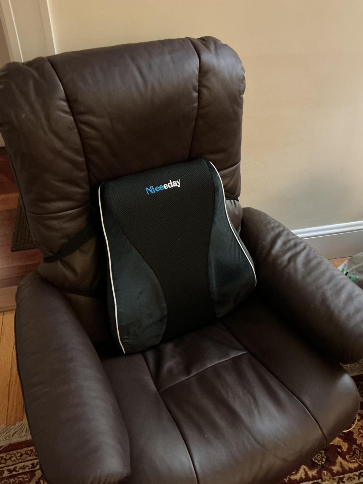 Niceeday Lumbar Support Pillow for Office Chair Car Back Support Pillow, Memory Foam Gaming Chair Desk Chair Back Cushion for Lower Back Pain Relief, Ergonomic Back Rest,Office Home Essentials customer photo 2