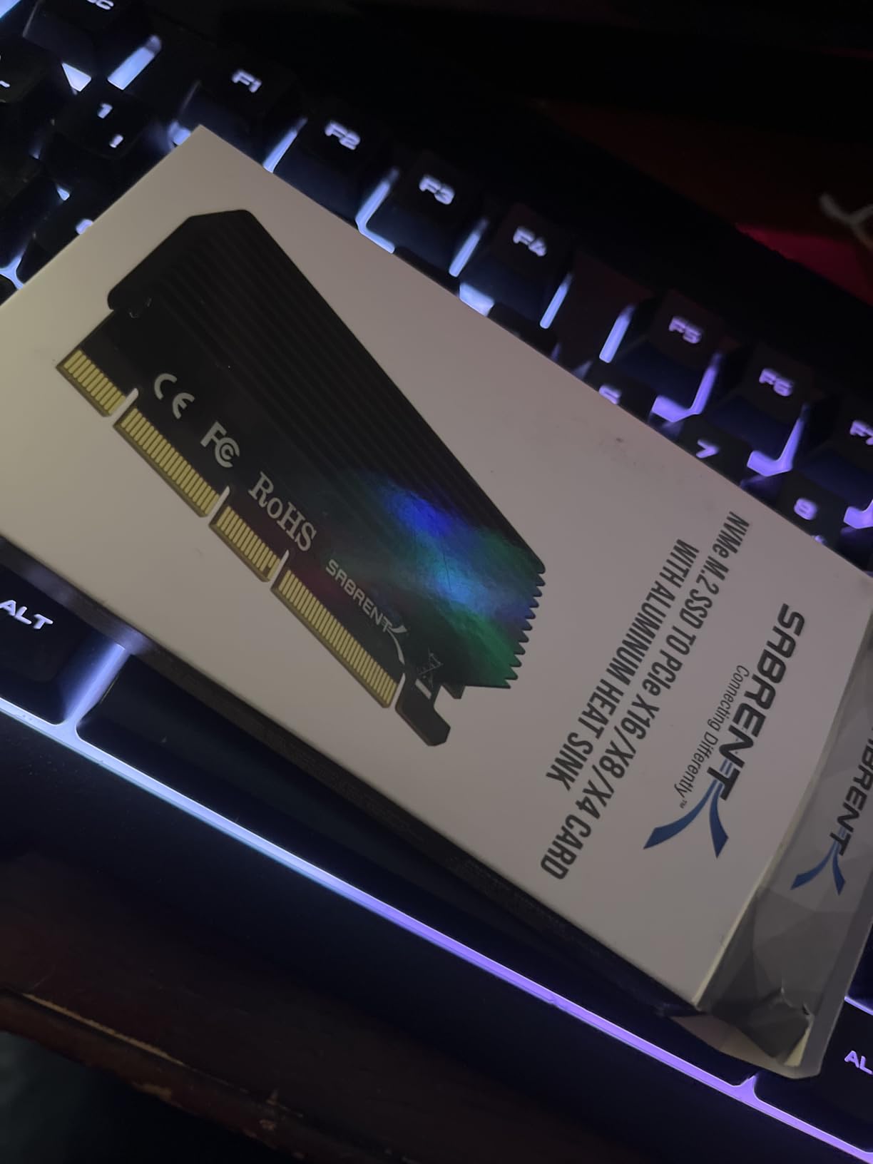 SABRENT M.2 NVMe SSD to PCIe X16/X8/X4 Adapter Card with Aluminum Heatsink, Easy Install, Supports 2230/2242/2260/2280, Not Compatible with SATA or PCIe x1 (EC-PCIE) customer photo 2