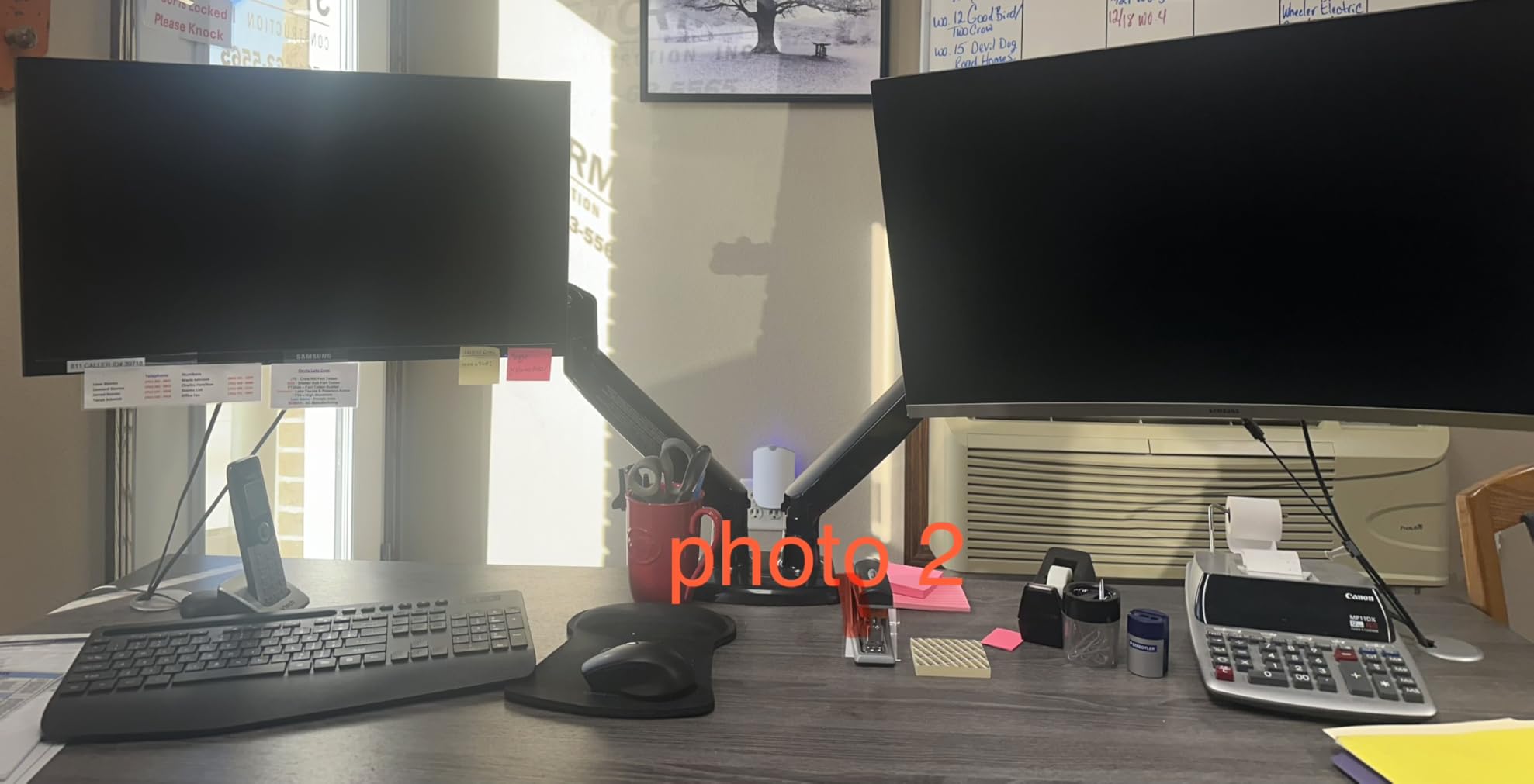 HUANUO 17-32 Inch Dual Monitor Stand, NitroGlide Dual Monitor Mount customer photo 1