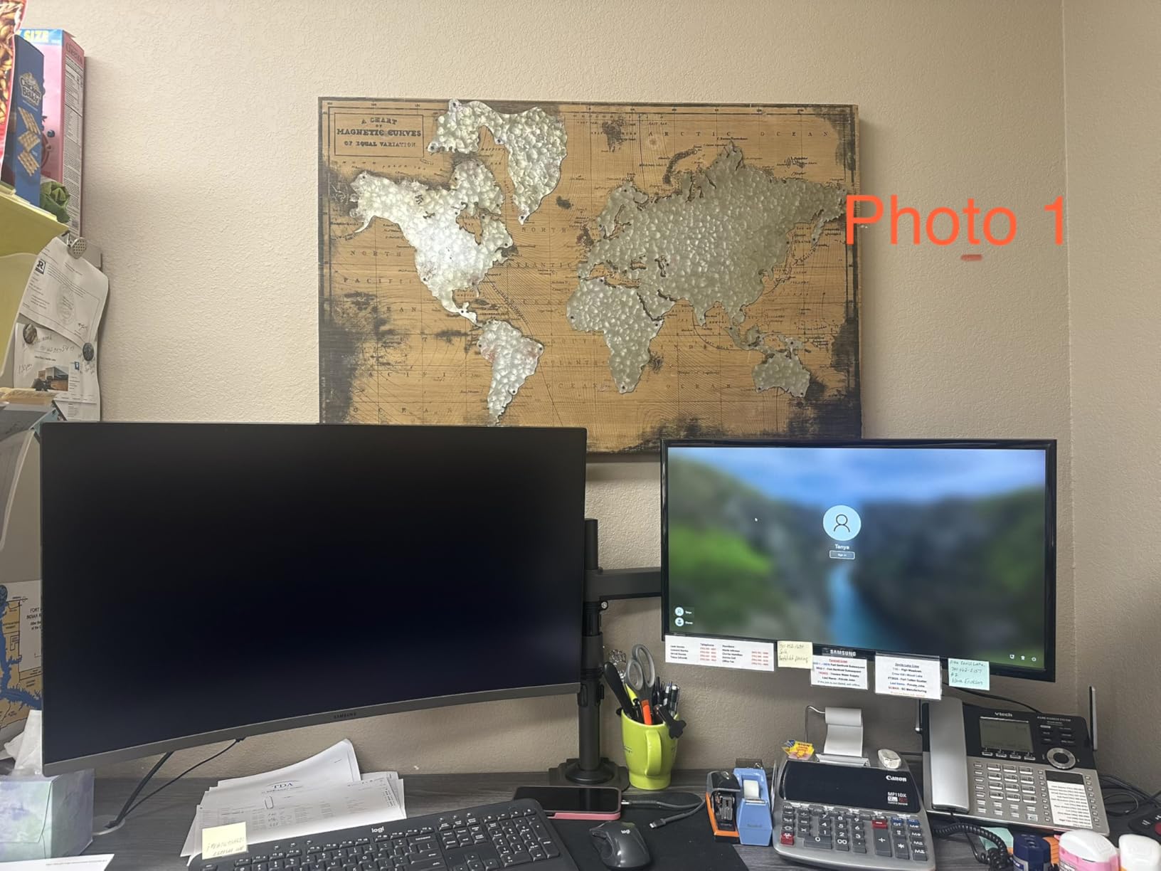 HUANUO 17-32 Inch Dual Monitor Stand, NitroGlide Dual Monitor Mount customer photo 2