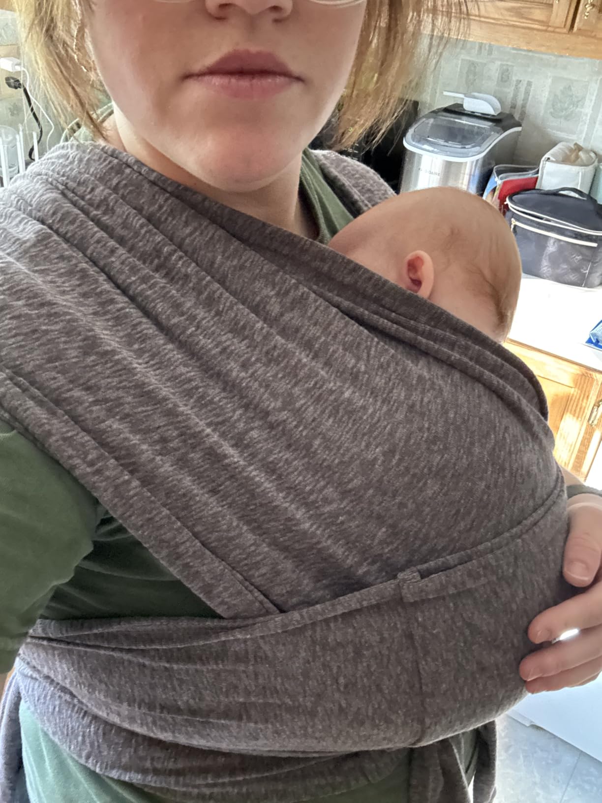 Koala Babycare Baby Carrier Wrap, Easy to Wear As a T-Shirt - Original Baby Carrier Newborn to Toddler - Sling One Size Fits All - Baby Wraps Carrier Up to 22lbs customer photo 1