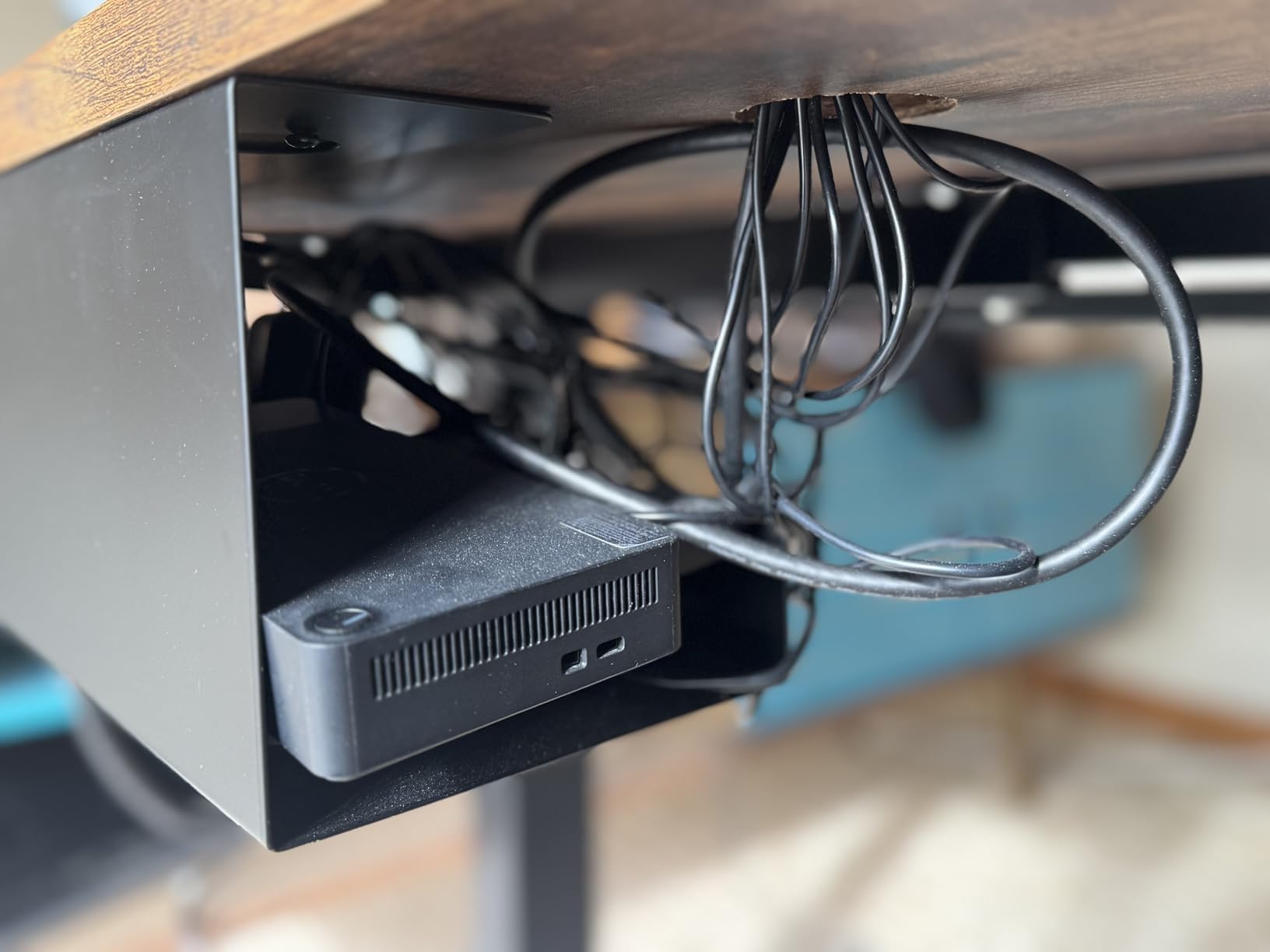 VIVO Under Desk 17 inch Cable Management Tray, Power Strip Holder, Cord Organizer, Wire Tamer for Office and Home, Black, DESK-AC06-1C customer photo 1