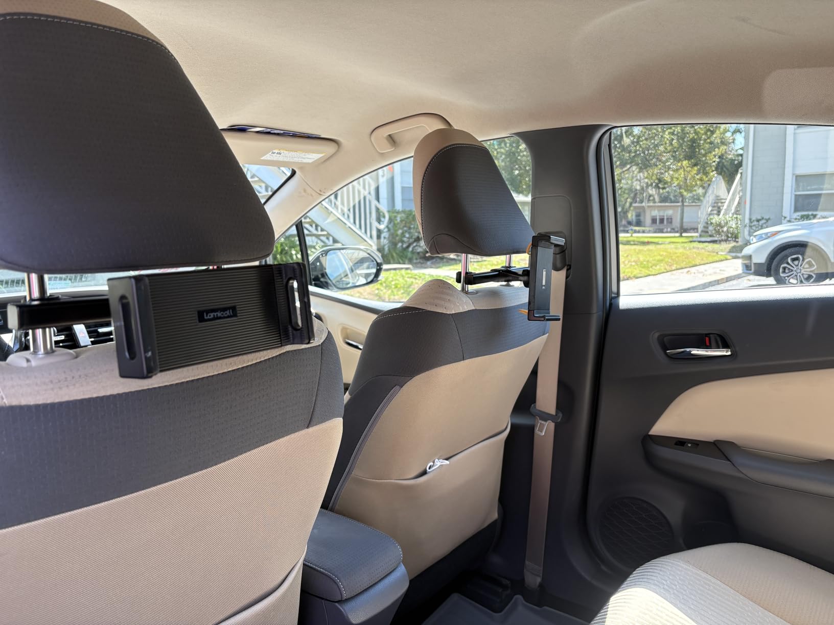 Lamicall Car Tablet Headrest Holder - Car Back Seat Headrest Tablet Mount Stand for Kids, Road Trip Essentials Accessories Gifts, for 2025 iPad Pro 11/13'' Air Mini, iPhone, Galaxy Tab, 4.7-13'' Devices customer photo 1