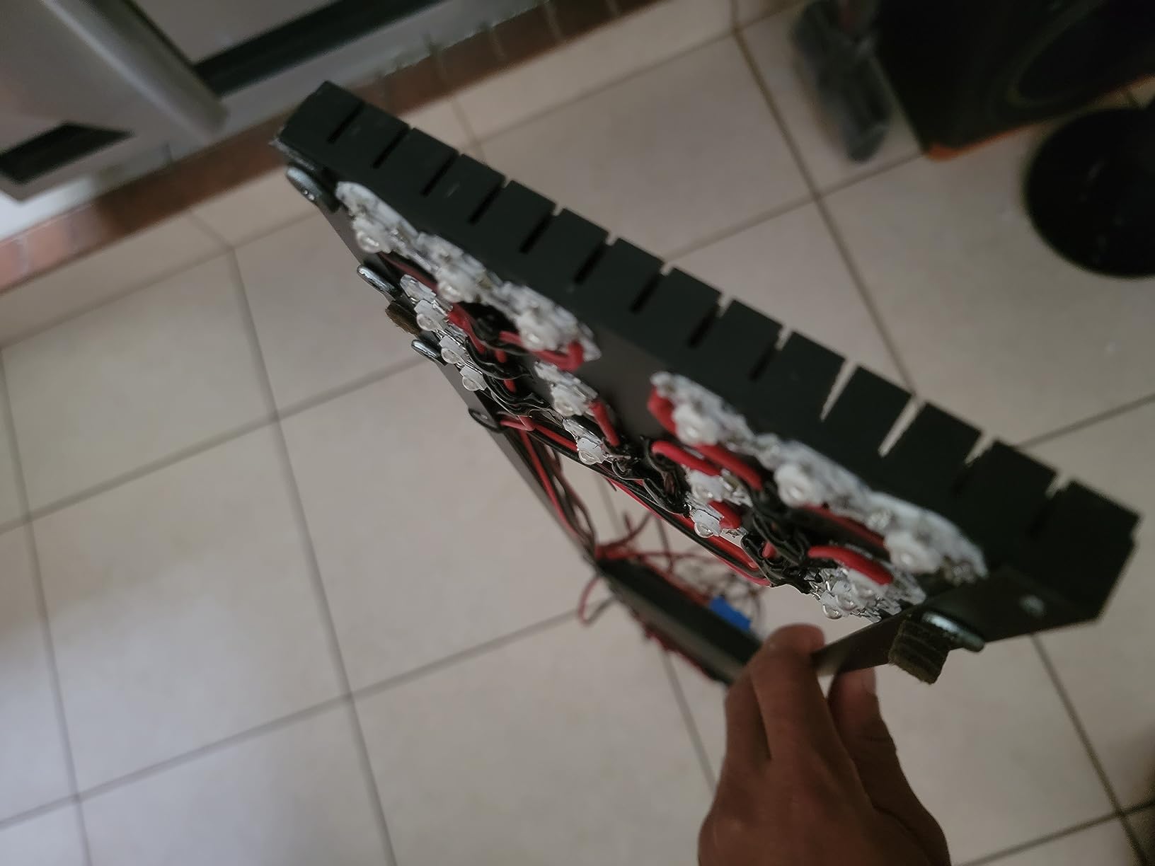 High Power Large Aluminum Heat Sink Plate 150mmx93mmx15mm/ 5.9x3.66x0.59 inch Heatsink Module Cooler Fin for PCB Board LED Motherboard Cooling GPU Backplate Radiator Routers RTX 3090 3080, Black customer photo 1