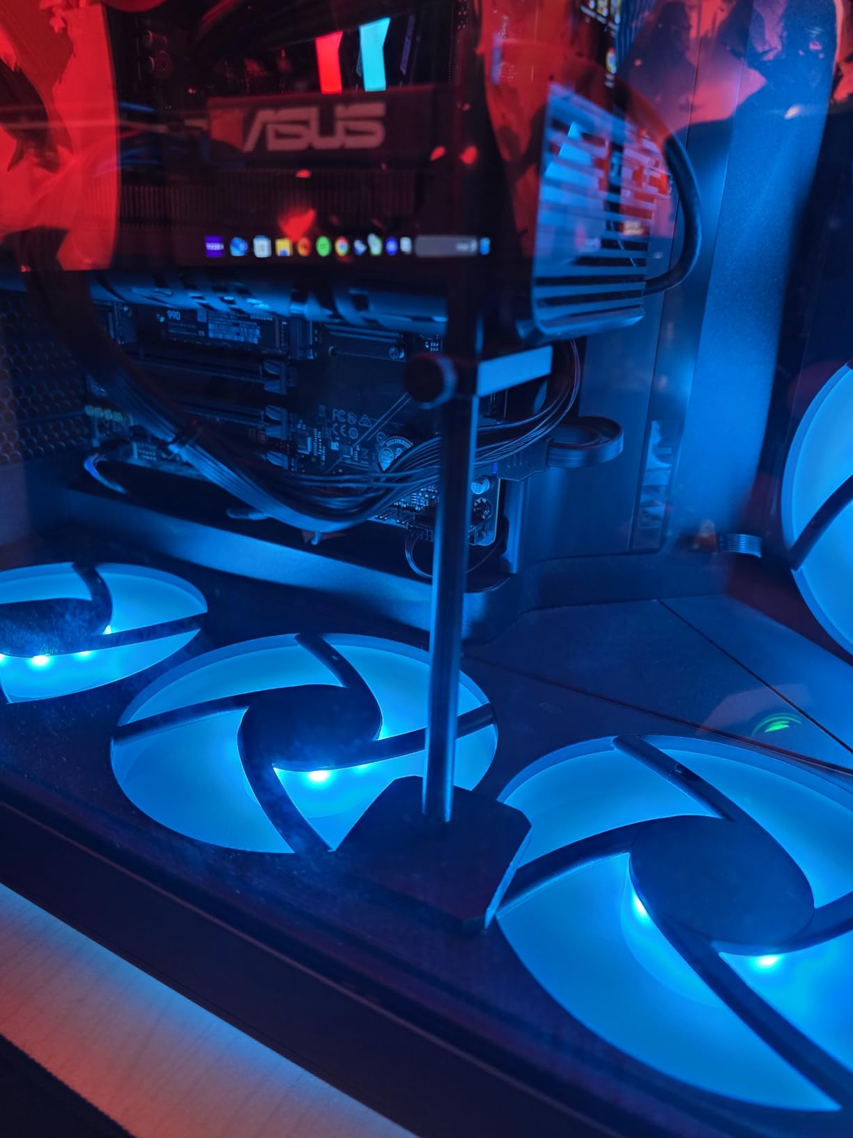 Graphics Card GPU Brace Support, Video Card Sag Holder Bracket, GPU Stand, Anodized Aerospace Aluminum (Black) customer photo 2