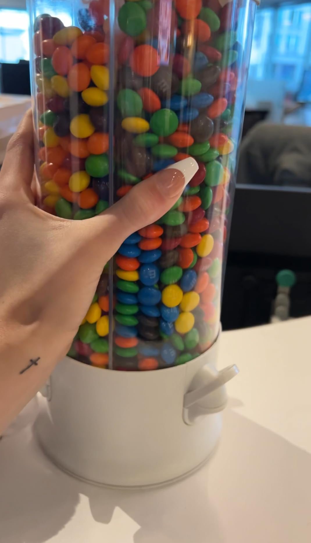 Handy Gourmet Original Triple Candy Machine-Fun Candy & Nut Dispenser-New & Improved (Pearl White) customer photo 2