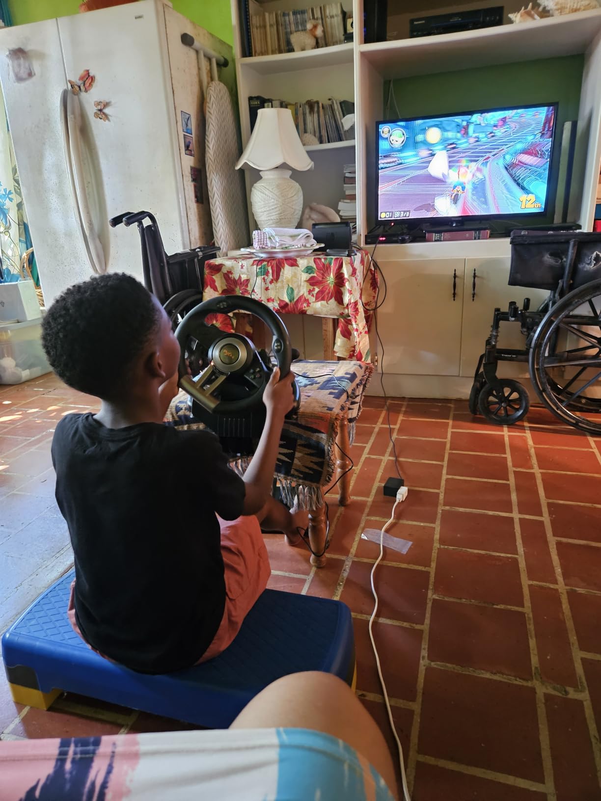 PXN Steering Wheel V3II 180° PC Gaming Racing Wheel Driving Wheel, with Linear Pedals and Racing Paddles for PC, PS4, Xbox One, Xbox Series X|S, and Switch - Black customer photo 1